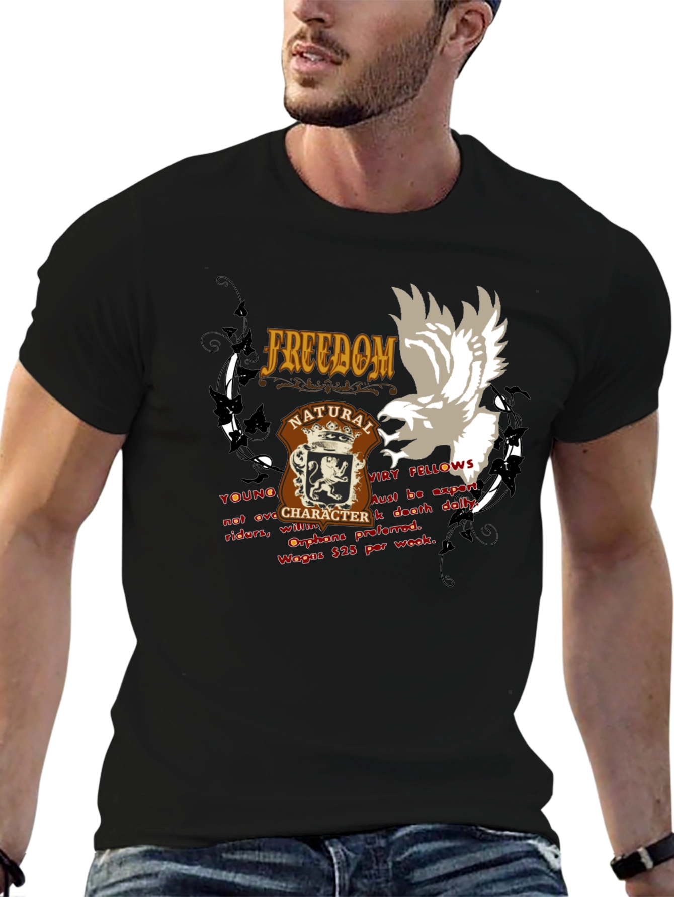 Freedom Natural Character T-Shirt