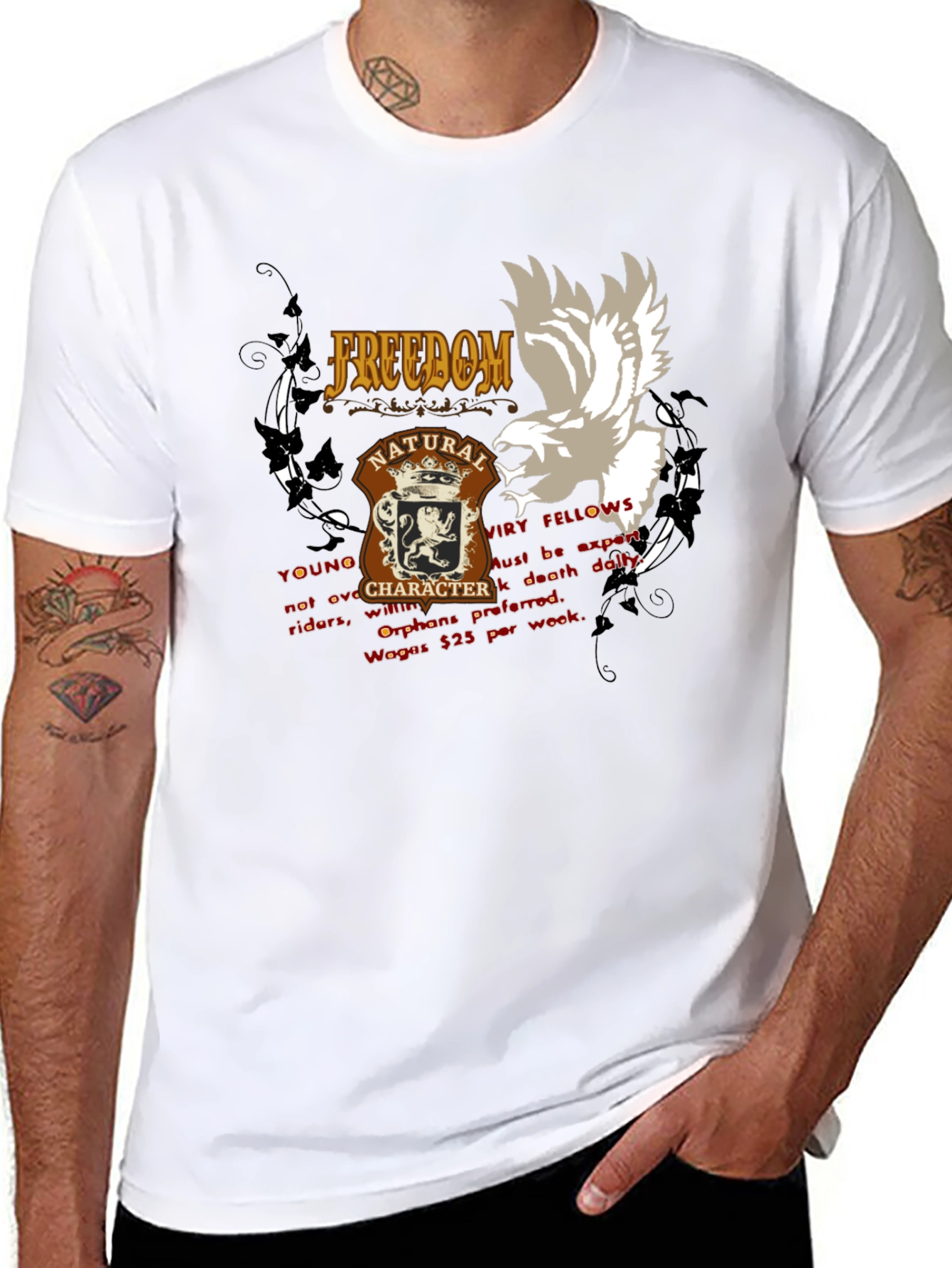 Freedom Natural Character T-Shirt