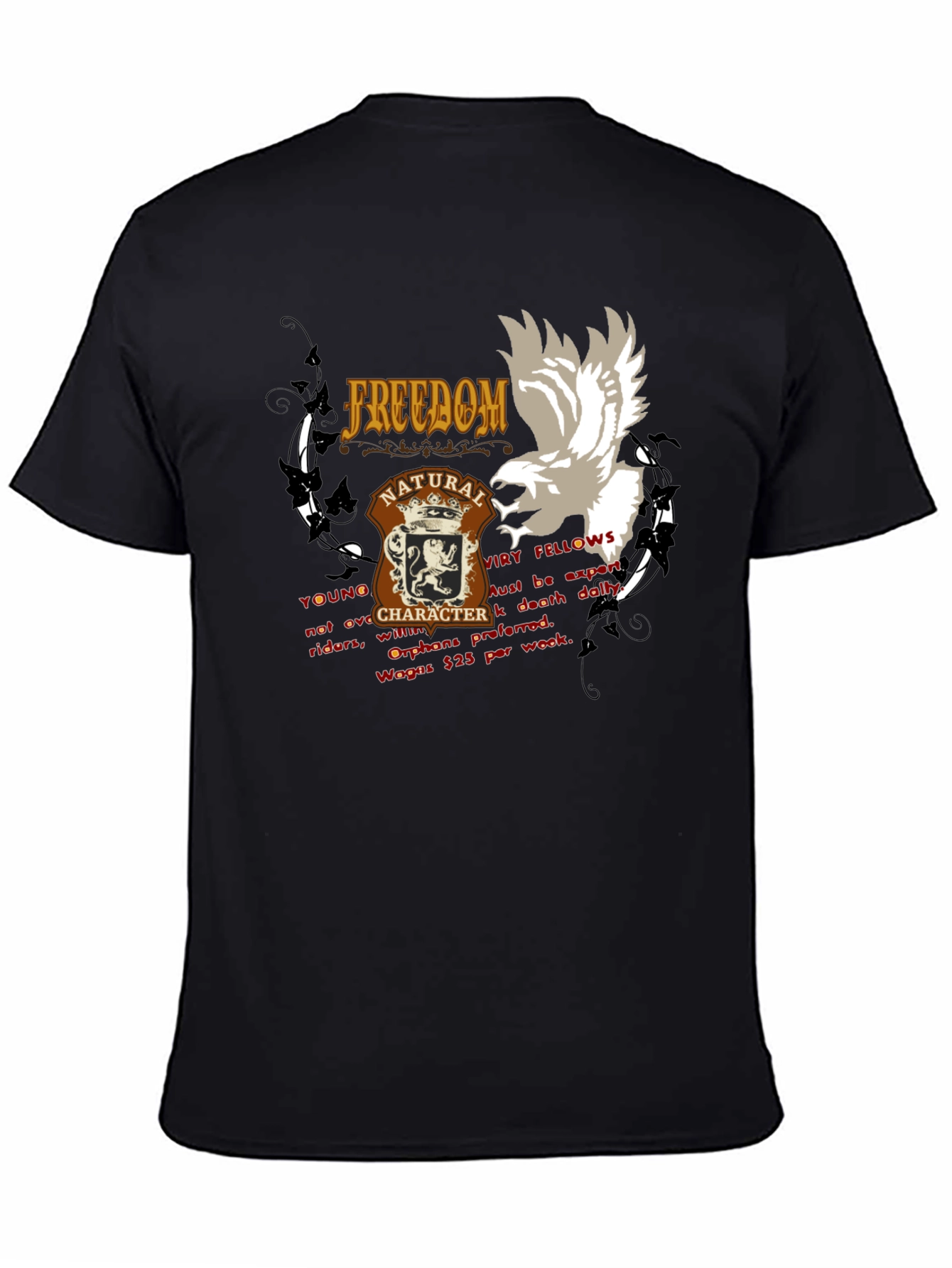 Freedom Natural Character T-Shirt