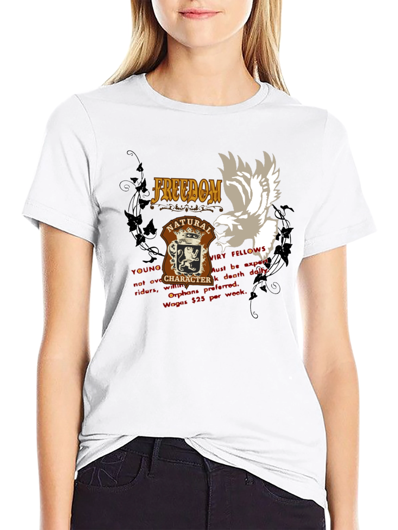 Freedom Natural Character T-Shirt