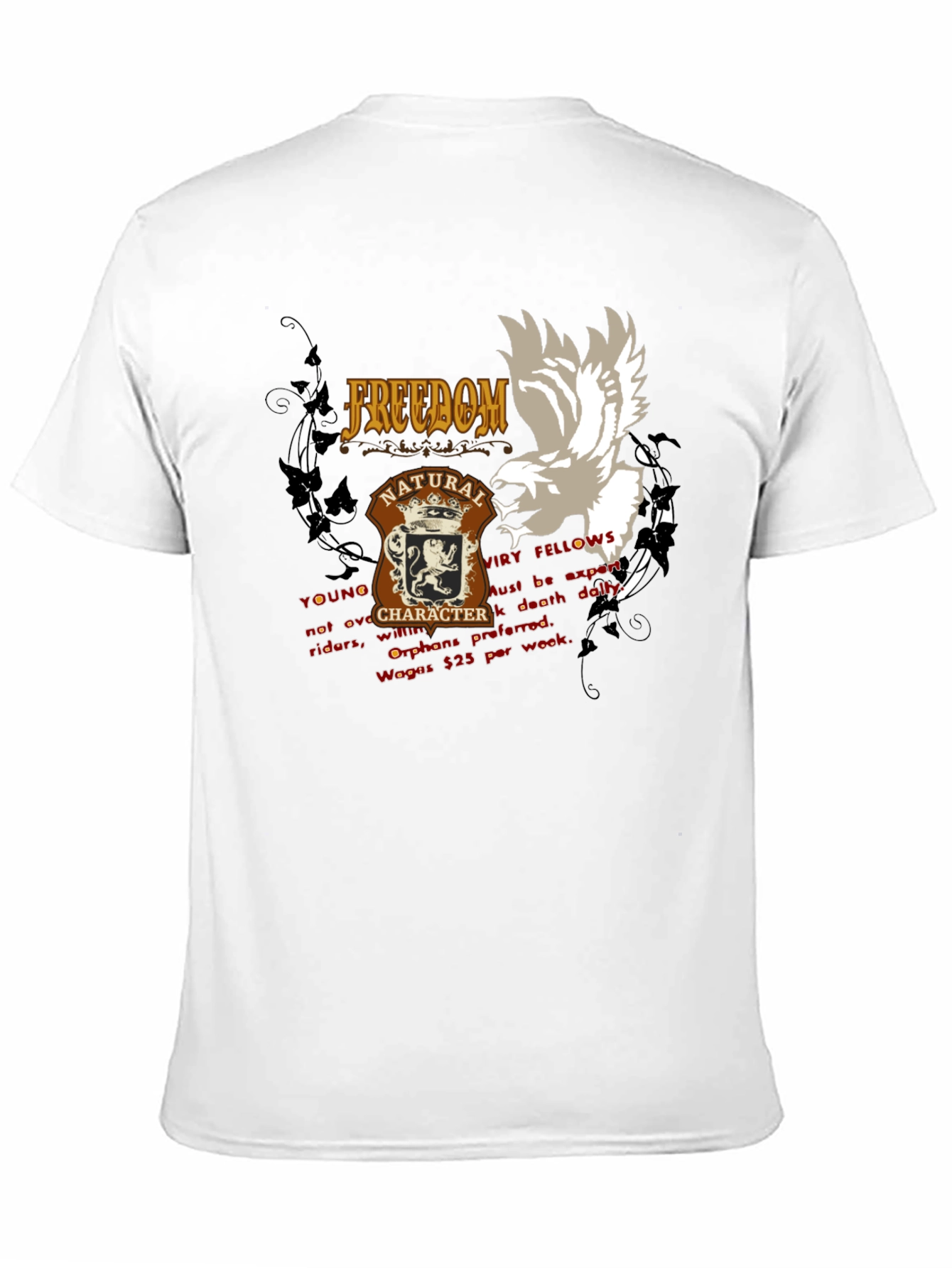 Freedom Natural Character T-Shirt