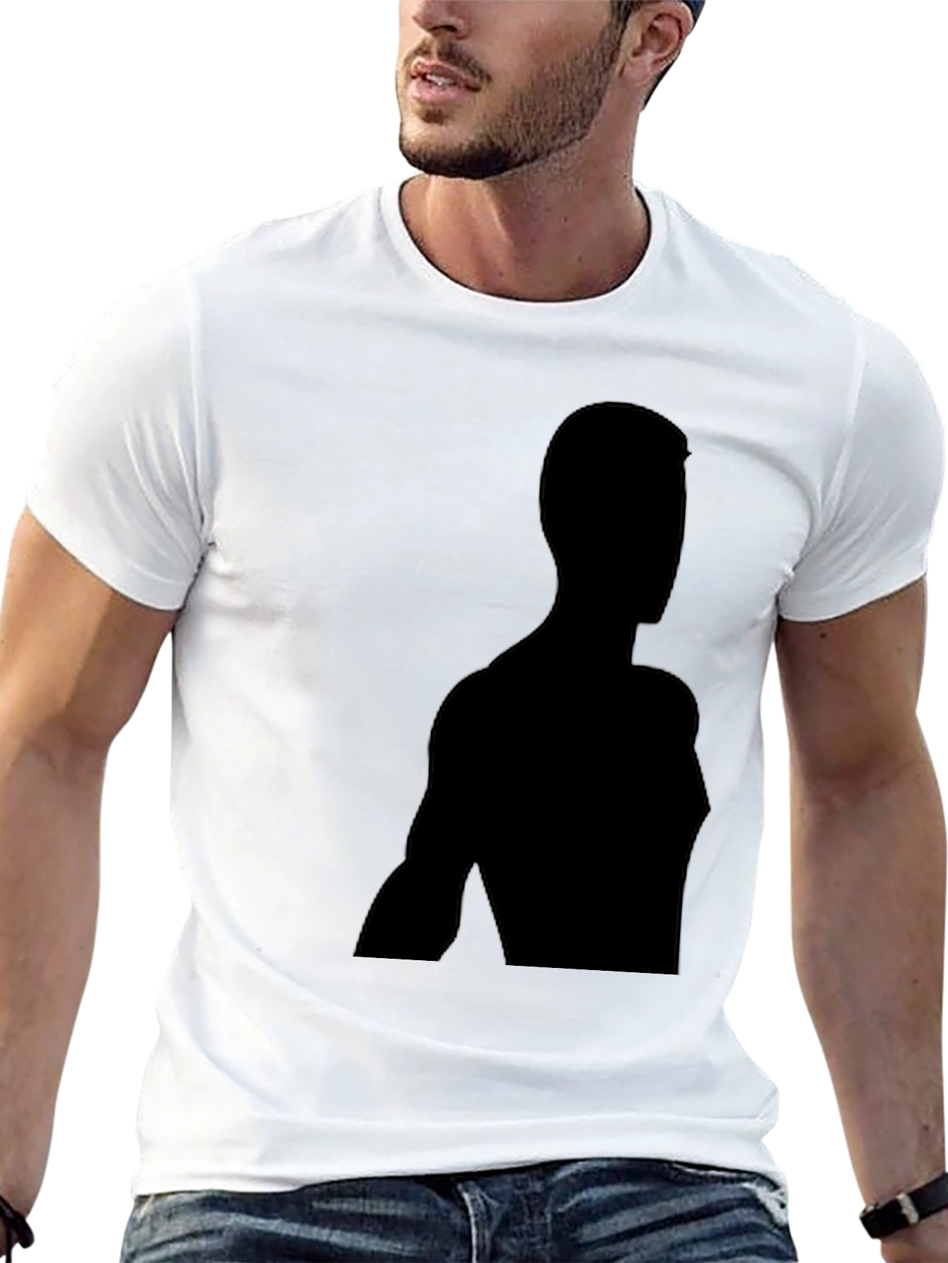 Silhouette Graphic Tee - Black Casual Shirt