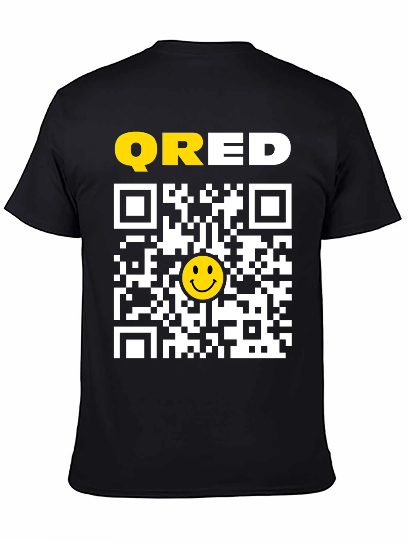QRED QR Code Smiley Face T-Shirt