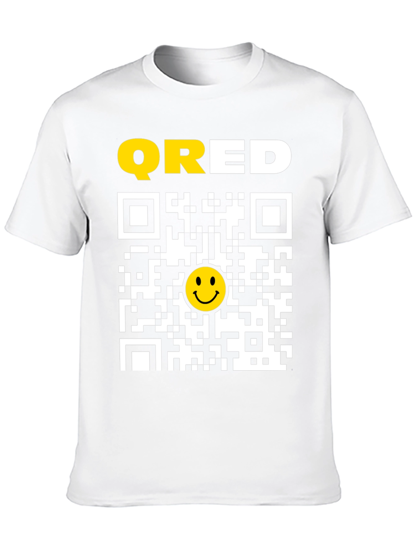 QRED QR Code Smiley Face T-Shirt