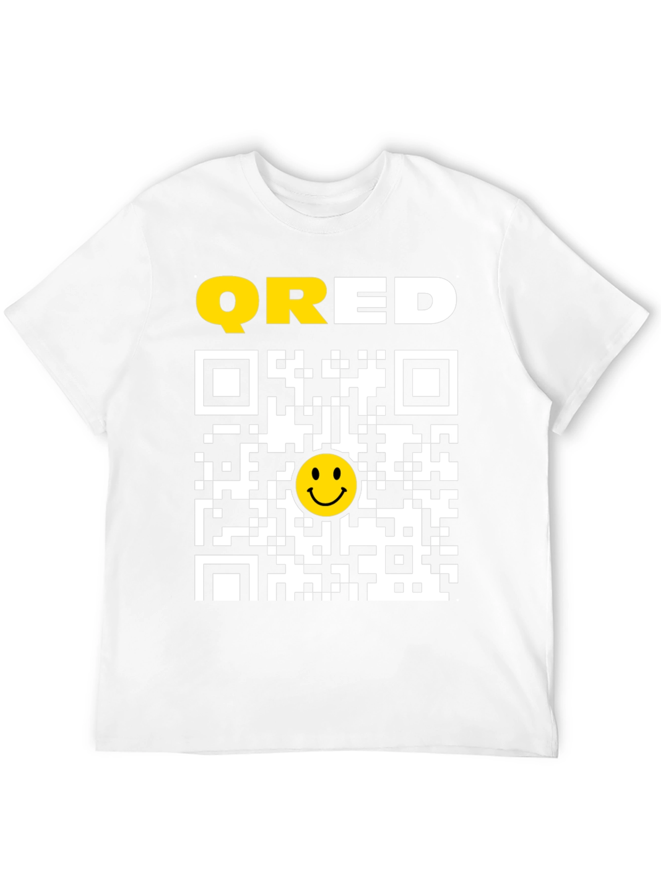 QRED QR Code Smiley Face T-Shirt