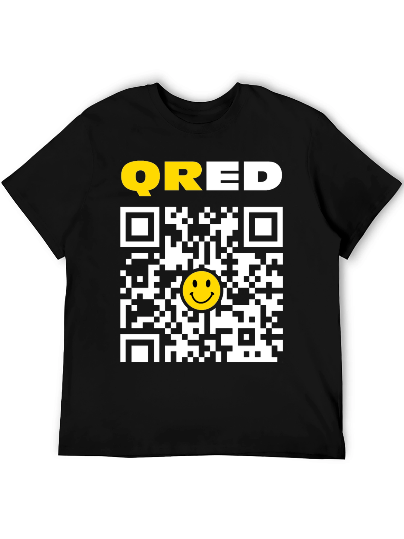 QRED QR Code Smiley Face T-Shirt