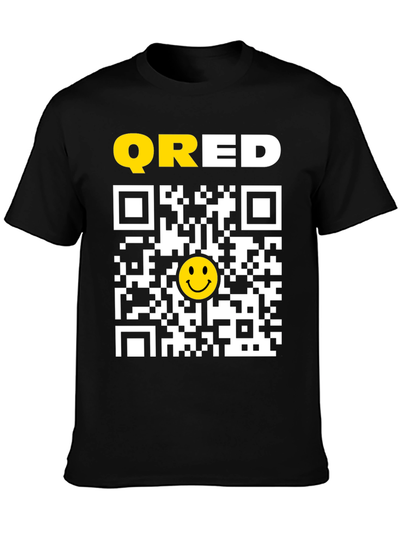 QRED QR Code Smiley Face T-Shirt