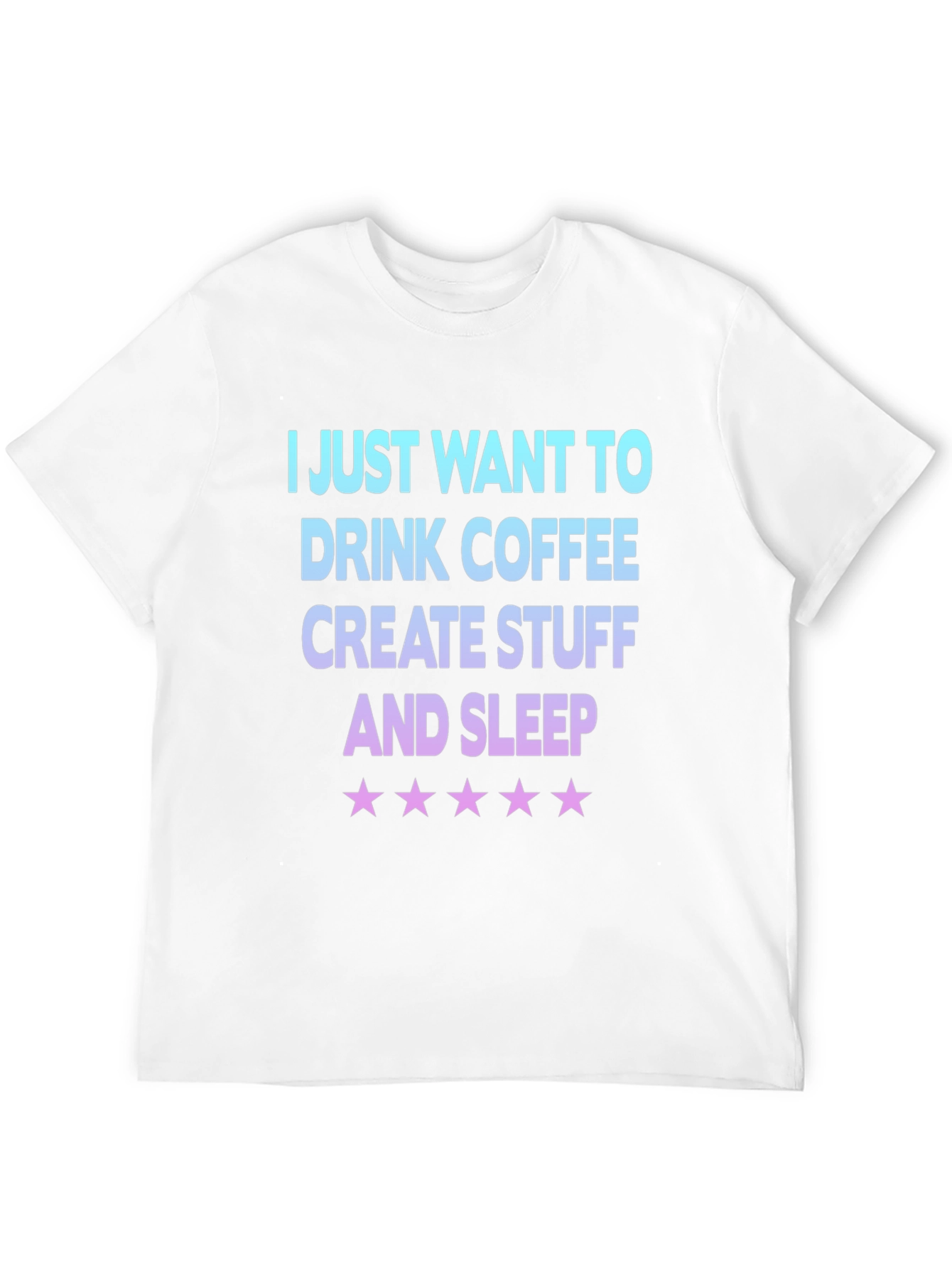 Coffee Create Sleep Graphic Tee - Black Cotton Blend