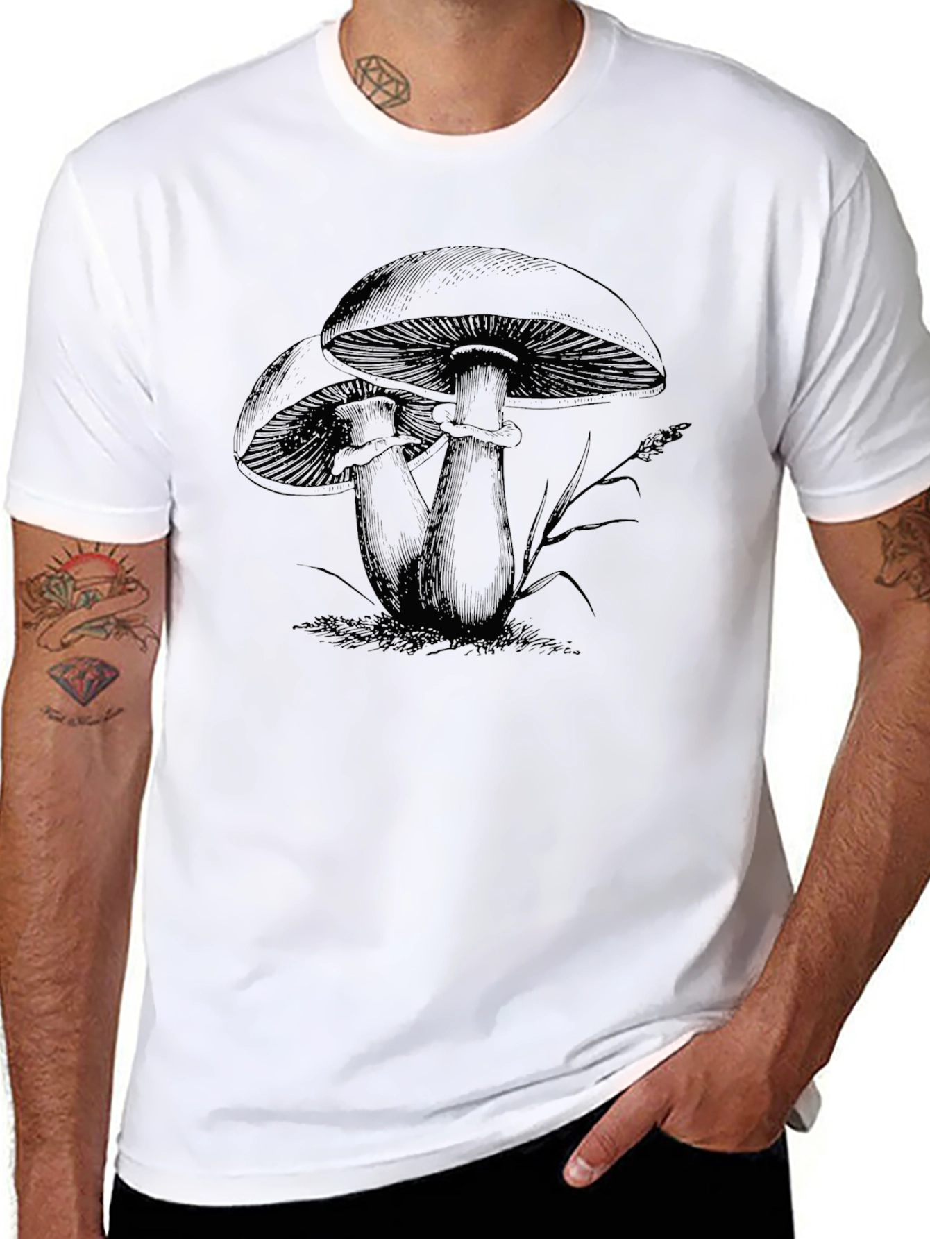 Mushroom Graphic Tee - Nature Inspired T-Shirt
