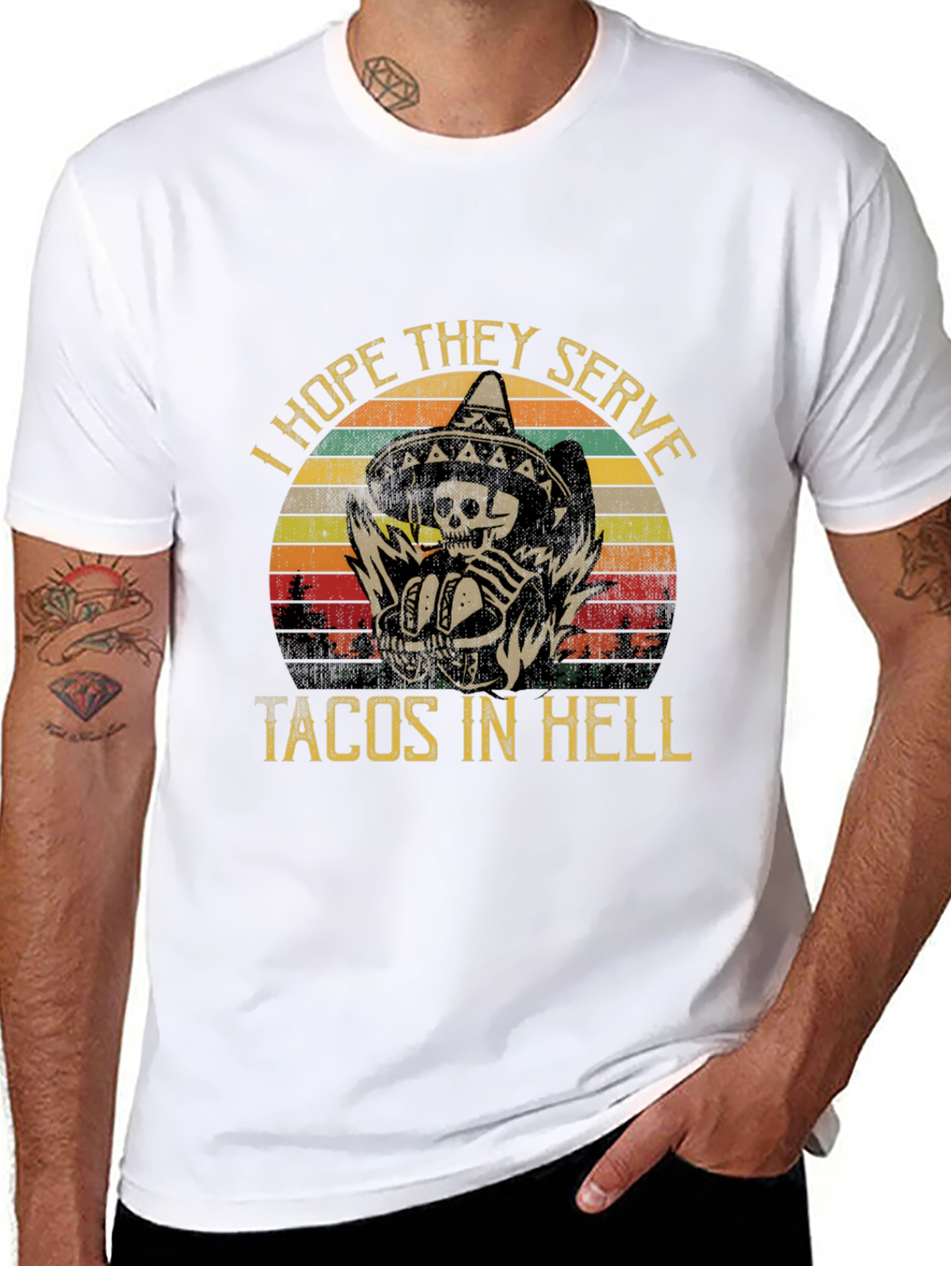 I Hope They Serve Tacos in Hell Graphic Tee