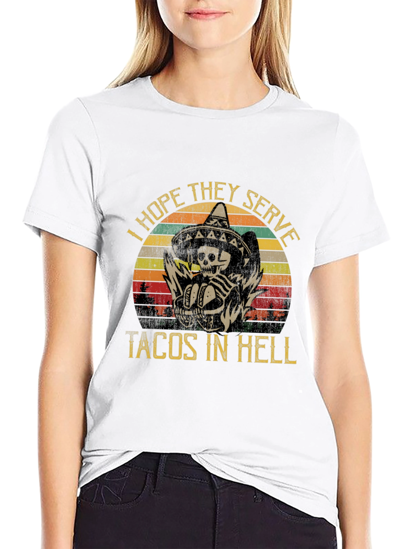 I Hope They Serve Tacos in Hell Graphic Tee