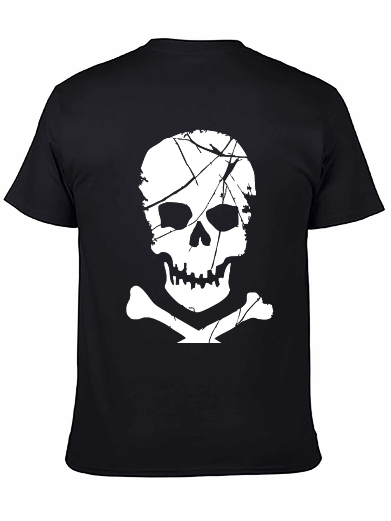 Skull & Crossbones Graphic T-Shirt - Black
