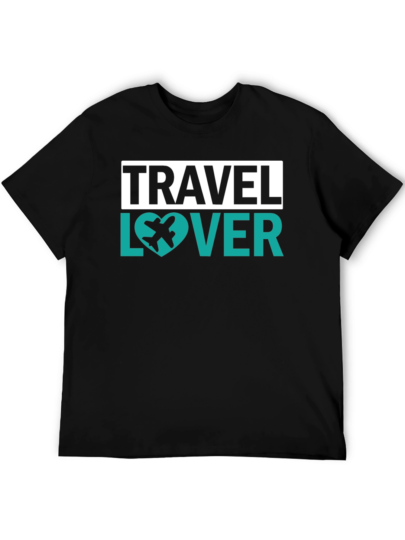 Travel Lover Graphic Tee - Airplane Heart