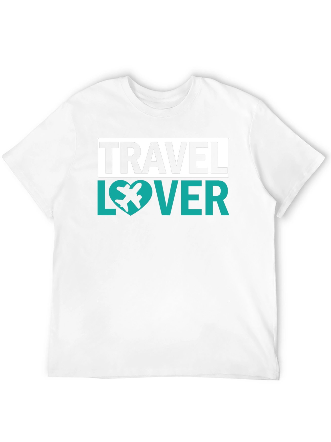 Travel Lover Graphic Tee - Airplane Heart
