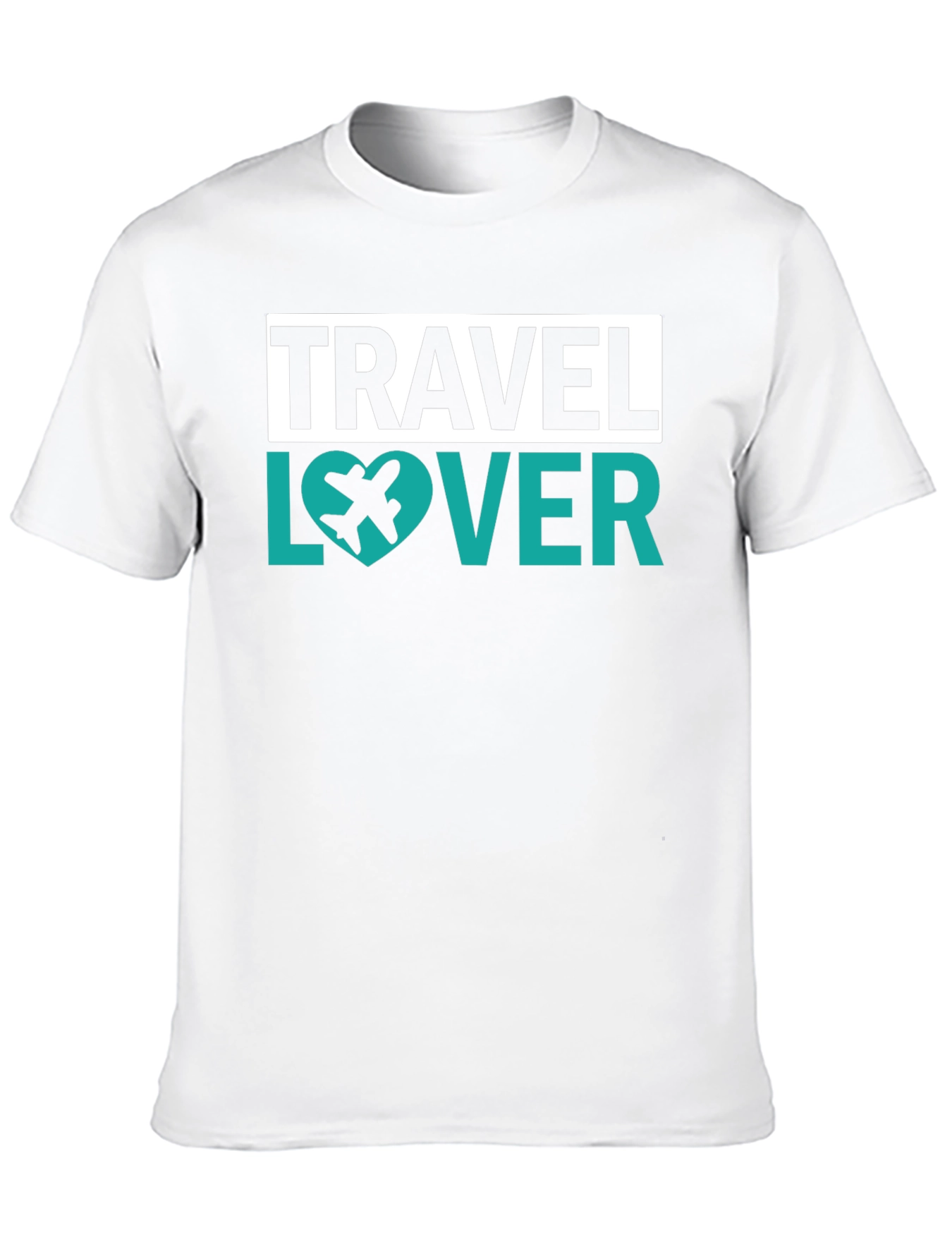 Travel Lover Graphic Tee - Airplane Heart