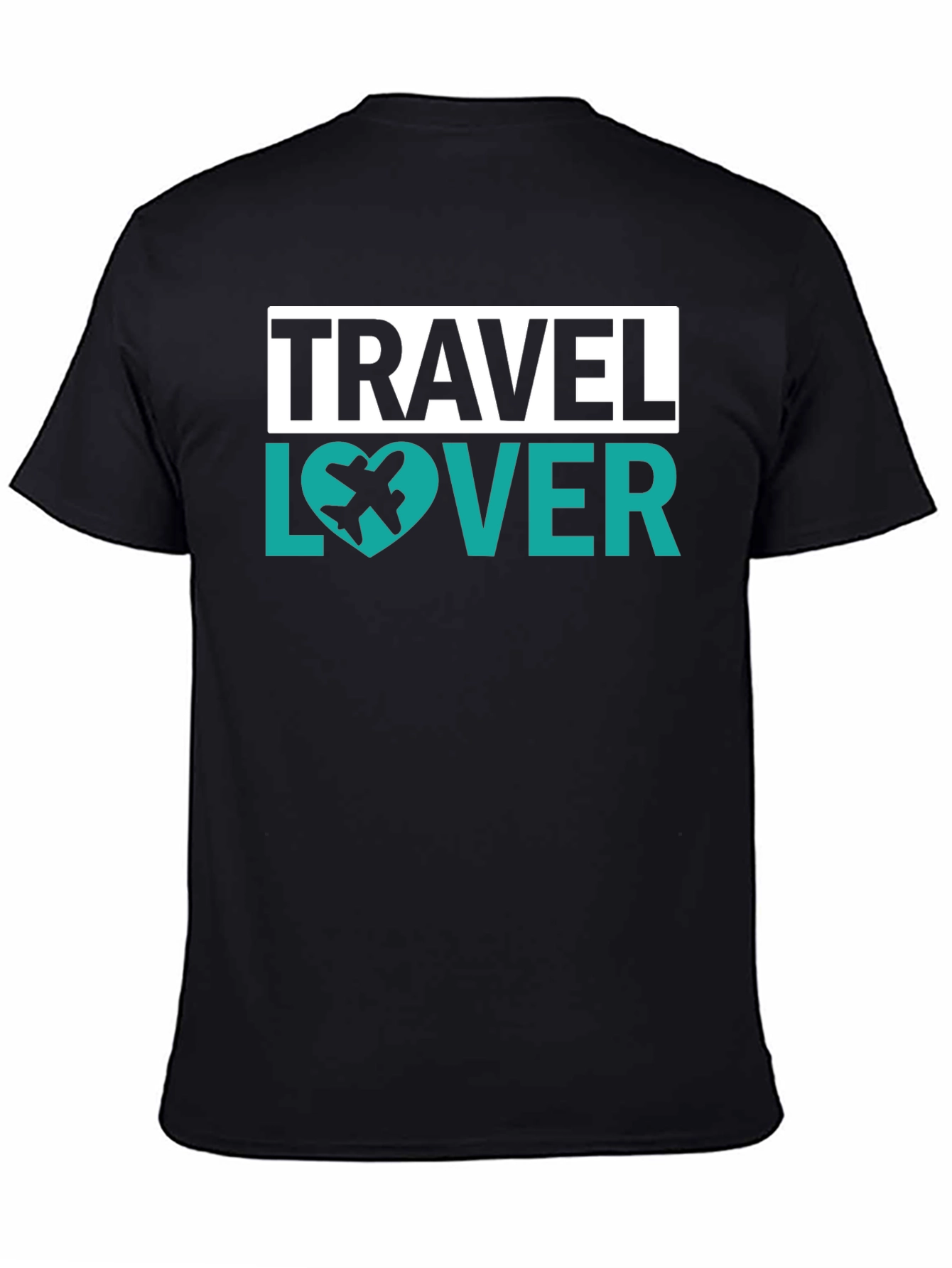 Travel Lover Graphic Tee - Airplane Heart