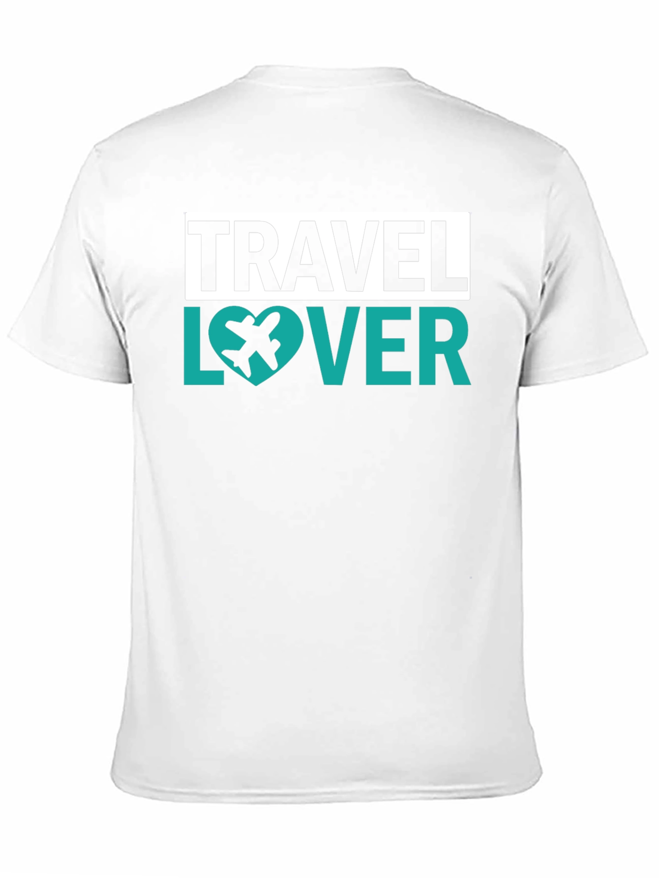 Travel Lover Graphic Tee - Airplane Heart