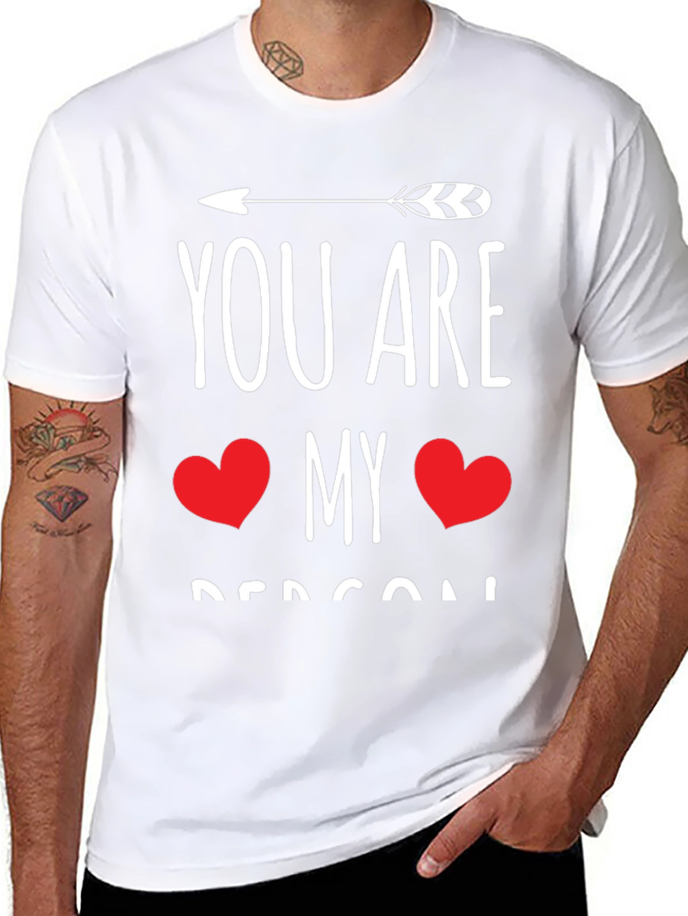 You Are My Person Black Graphic Tee