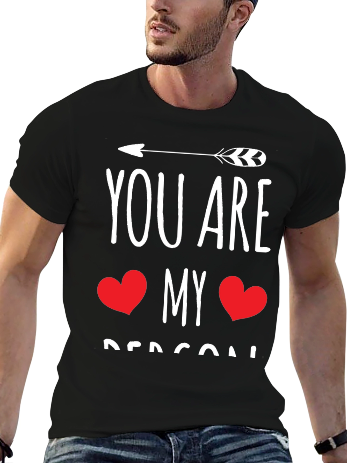 You Are My Person Black Graphic Tee