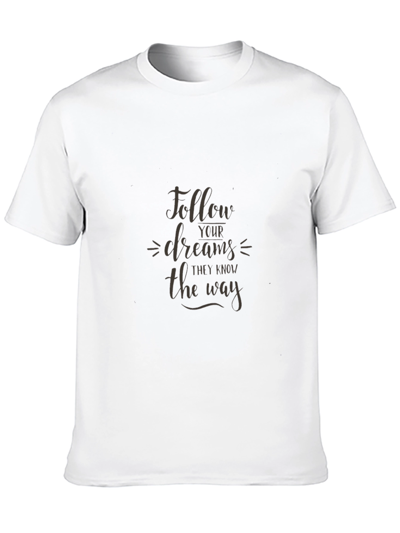 Follow Your Dreams Graphic Black T-Shirt