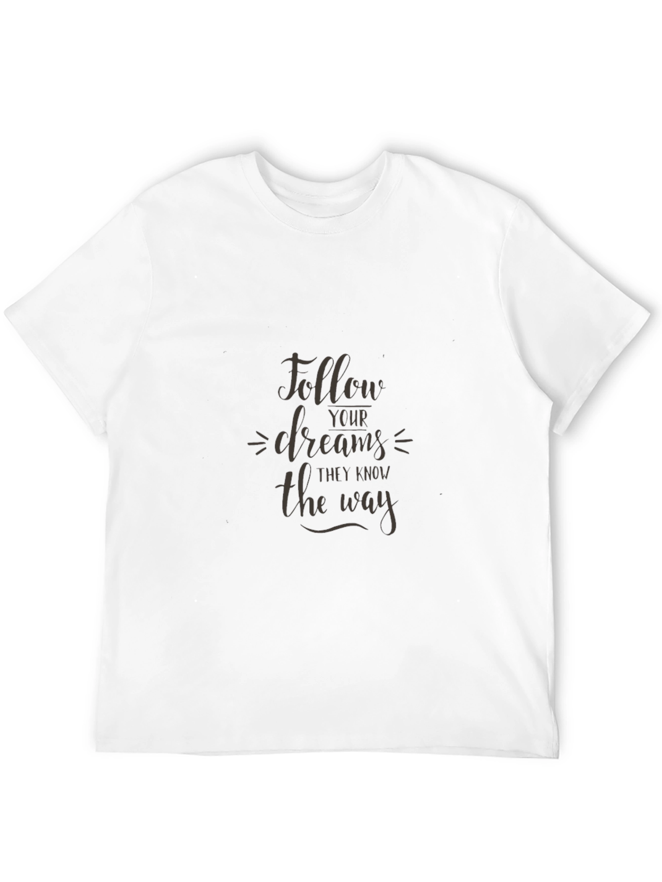 Follow Your Dreams Graphic Black T-Shirt