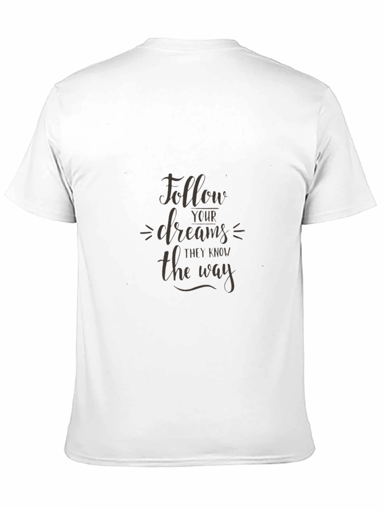 Follow Your Dreams Graphic Black T-Shirt