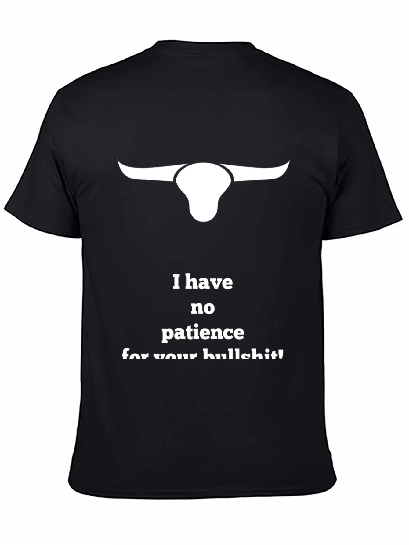 No Patience Bull Graphic T-Shirt