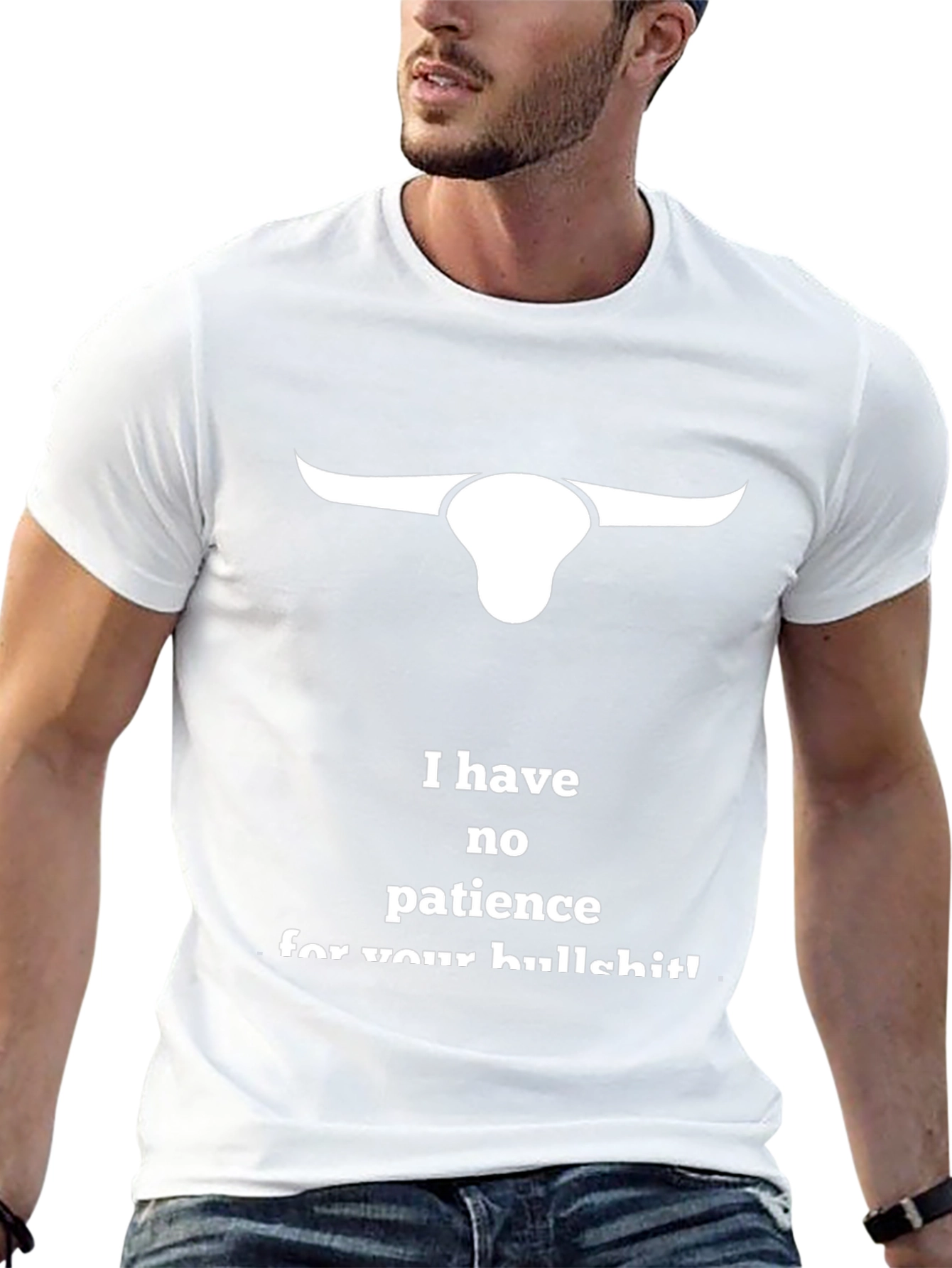 No Patience Bull Graphic T-Shirt