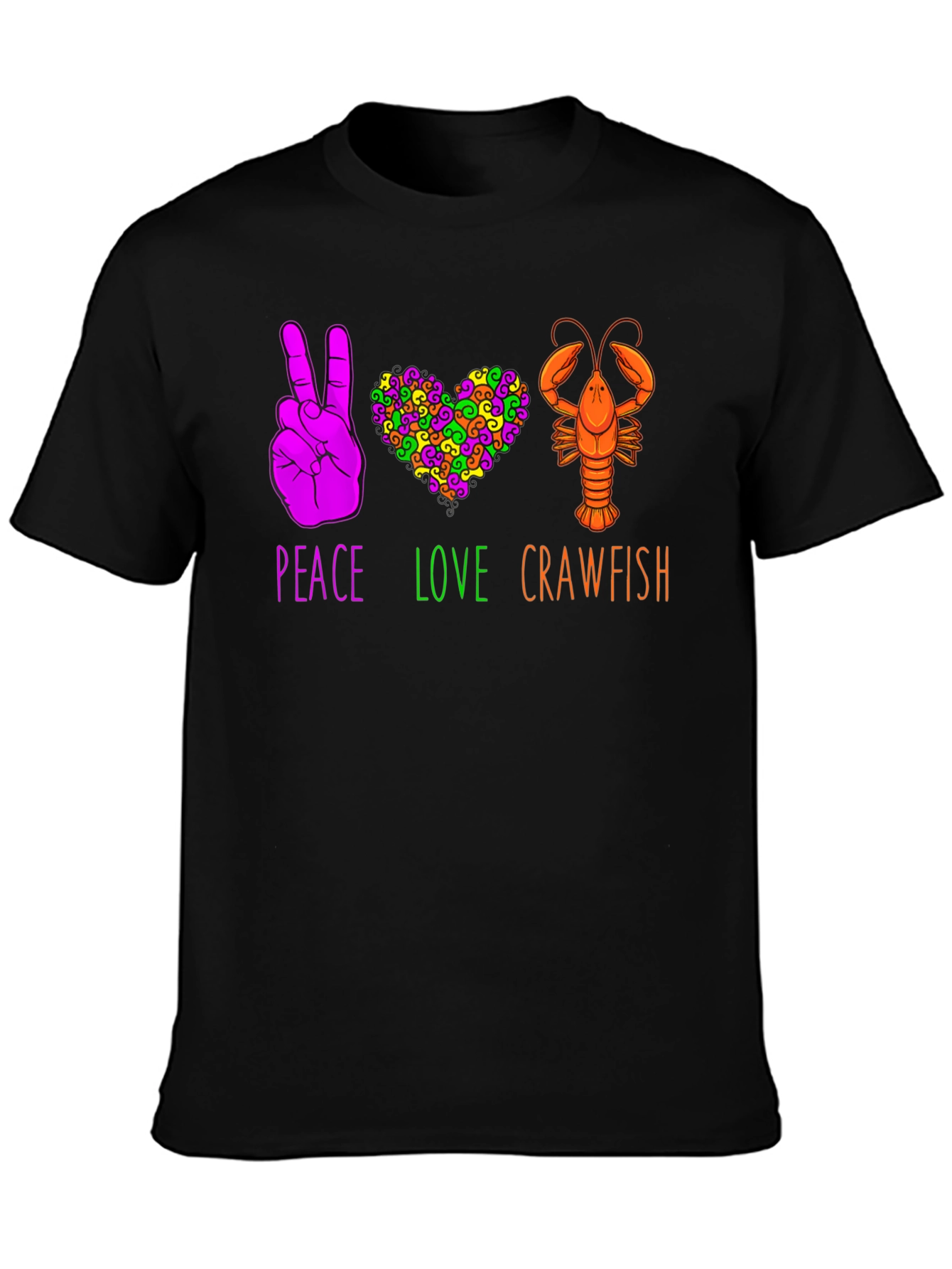 Peace Love Crawfish T-Shirt