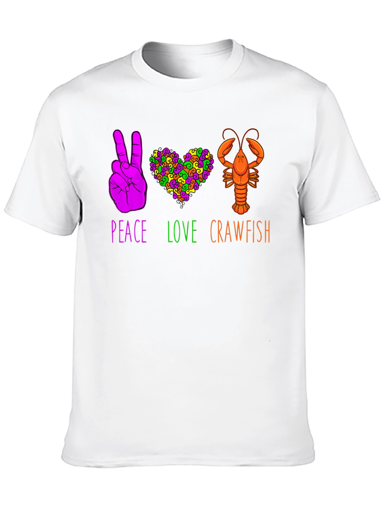 Peace Love Crawfish T-Shirt