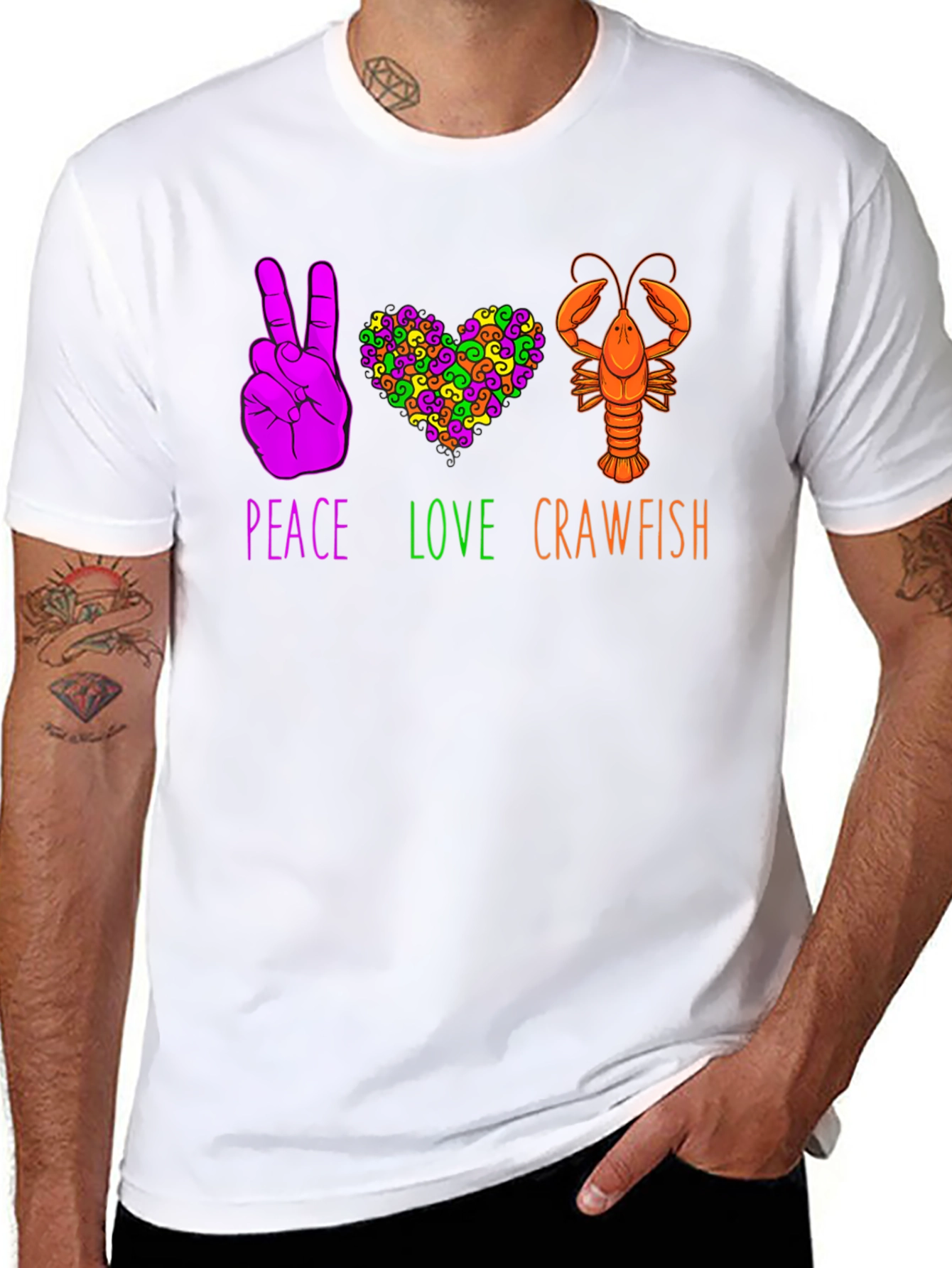 Peace Love Crawfish T-Shirt