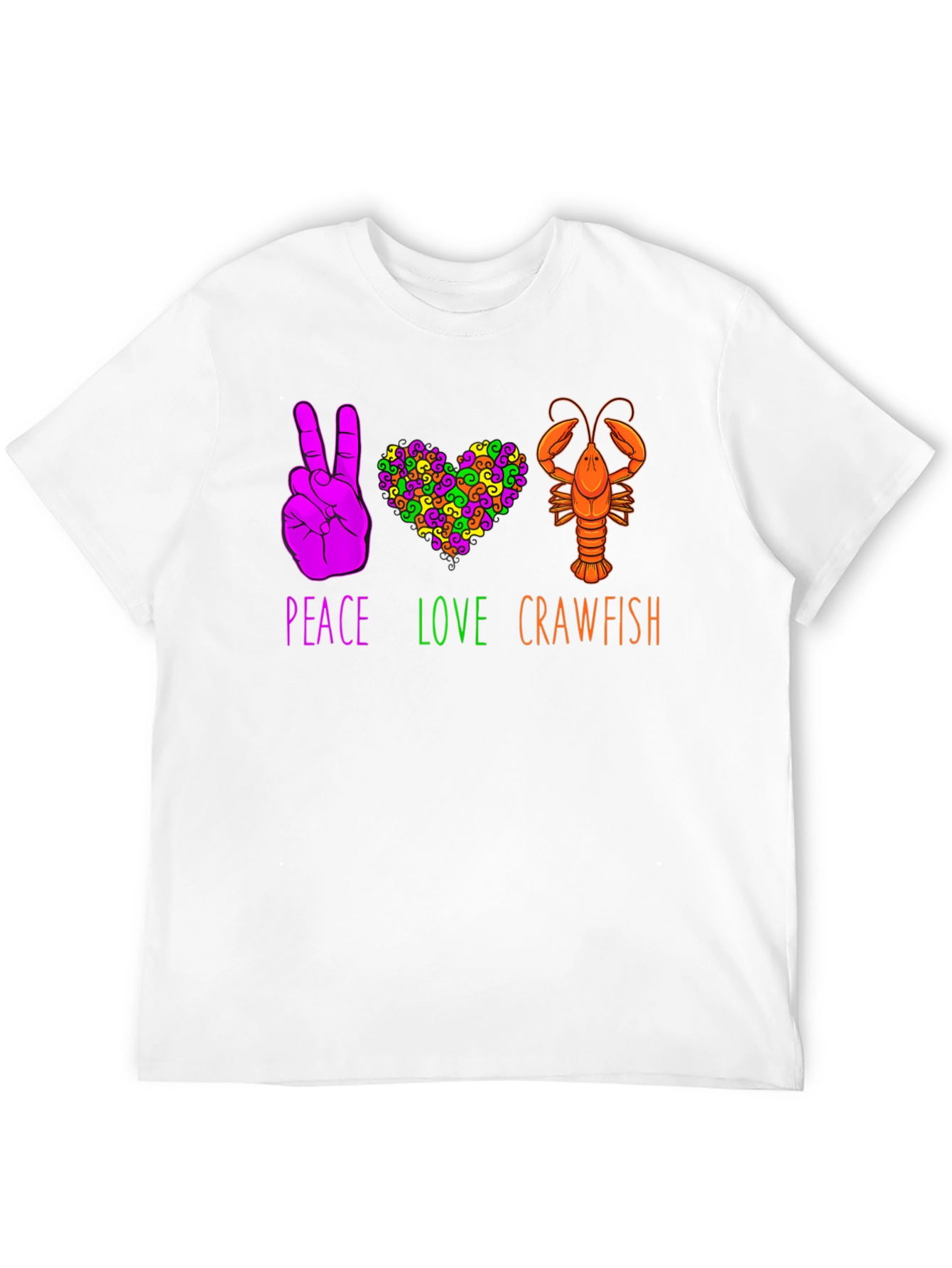 Peace Love Crawfish T-Shirt