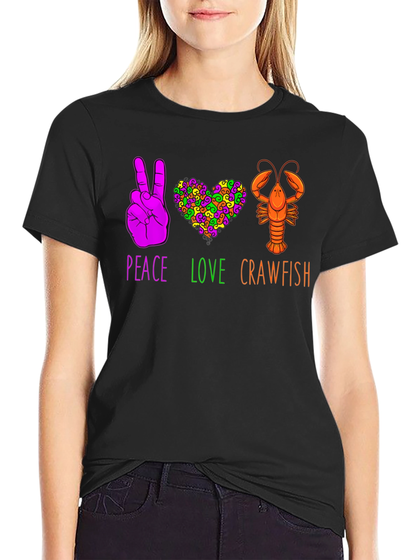 Peace Love Crawfish T-Shirt