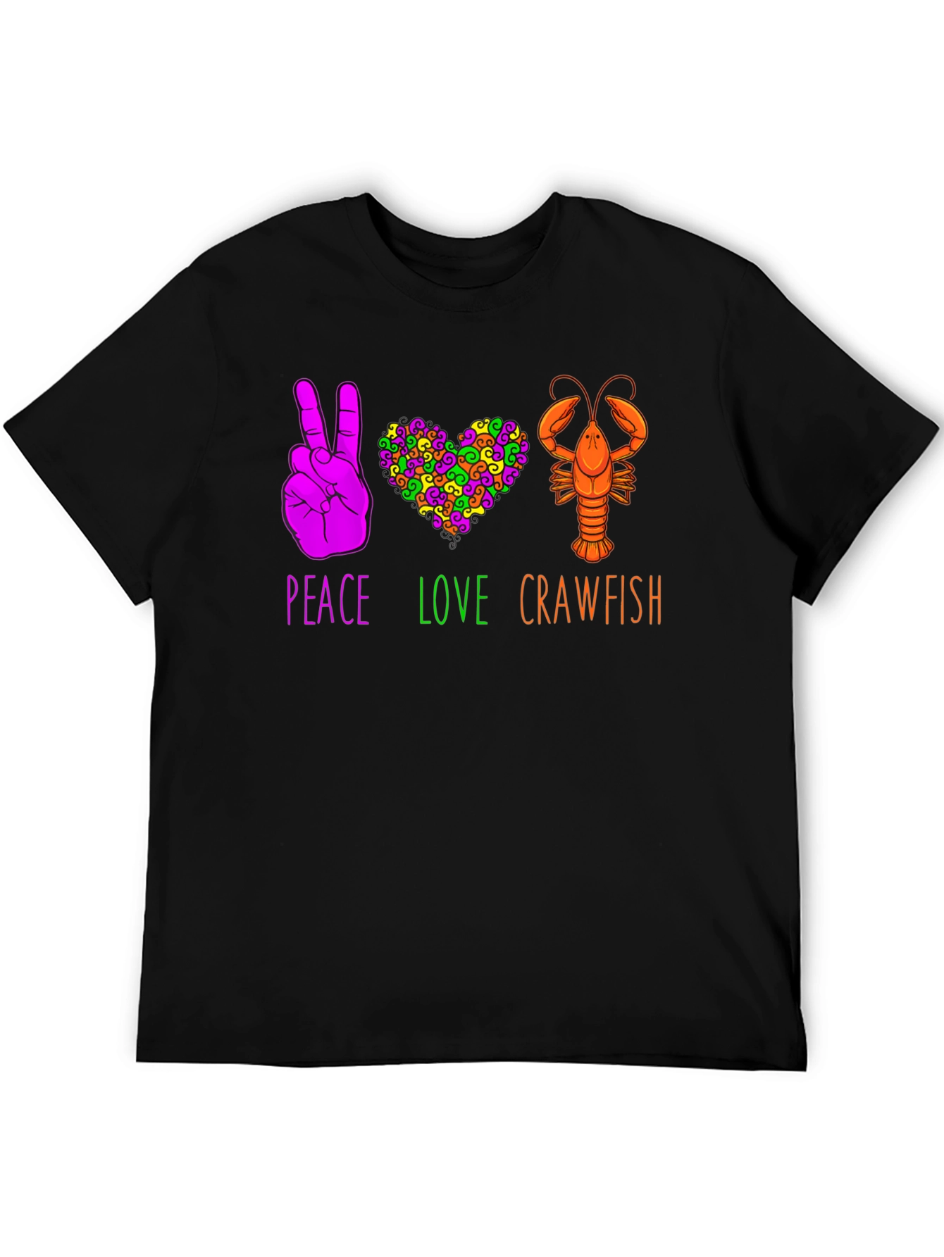 Peace Love Crawfish T-Shirt