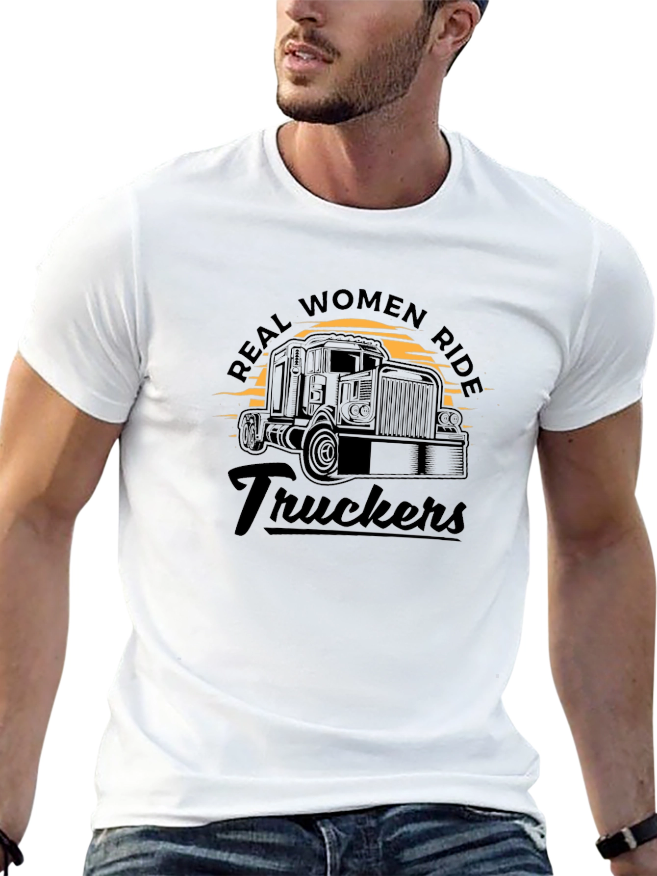 Real Women Ride Truckers T-Shirt
