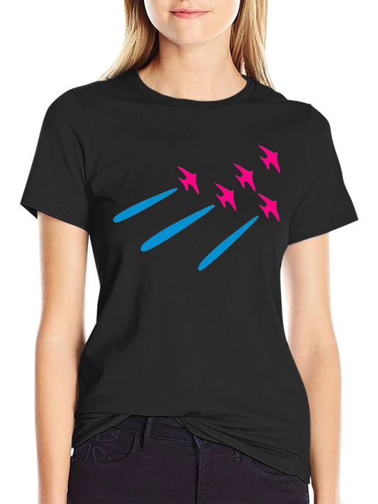 Retro Rocket T-Shirt - Mens Black Tee