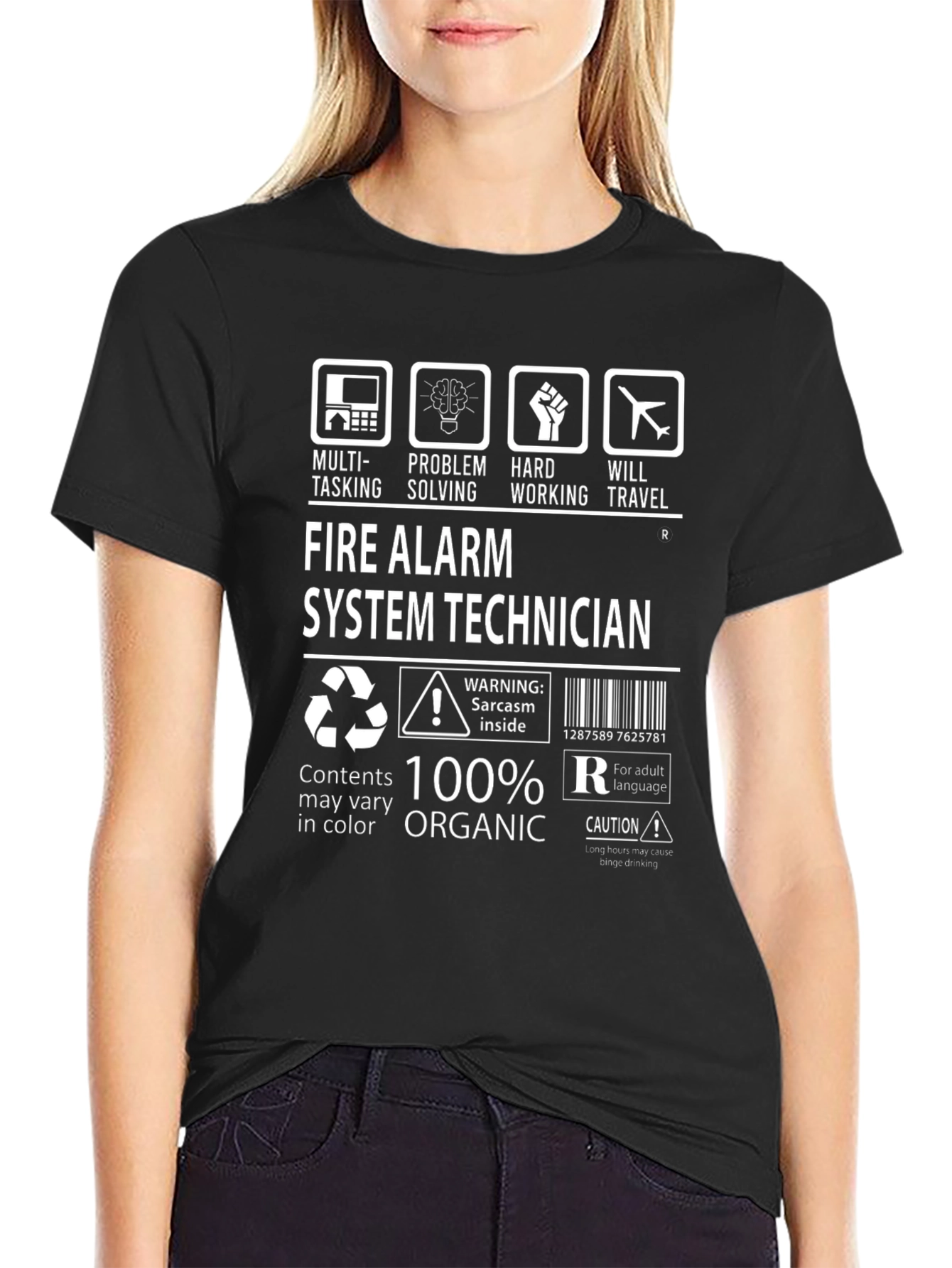 Fire Alarm System Technician 100% Organic T-Shirt