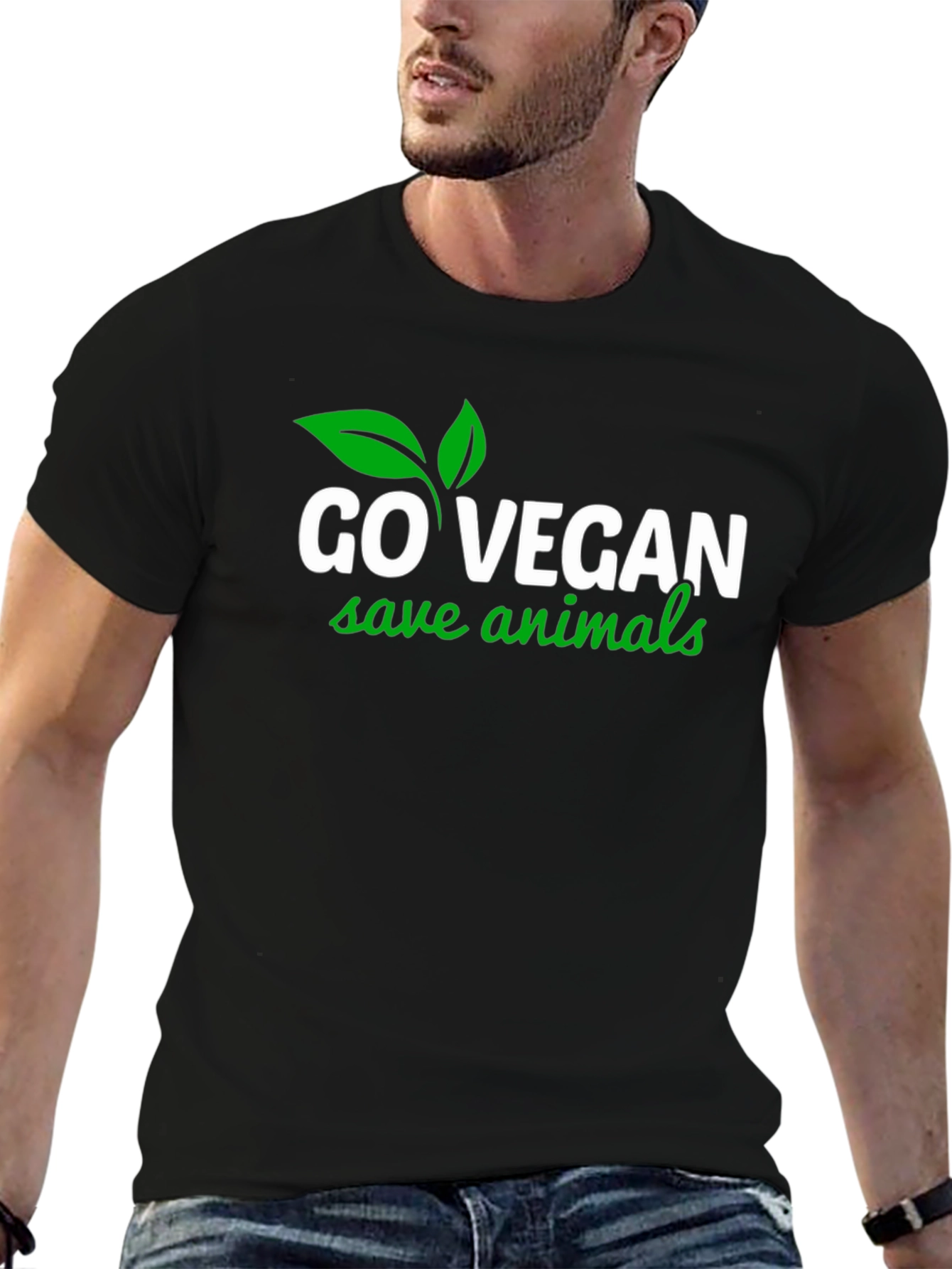 Go Vegan T-Shirt - Save Animals Graphic Tee