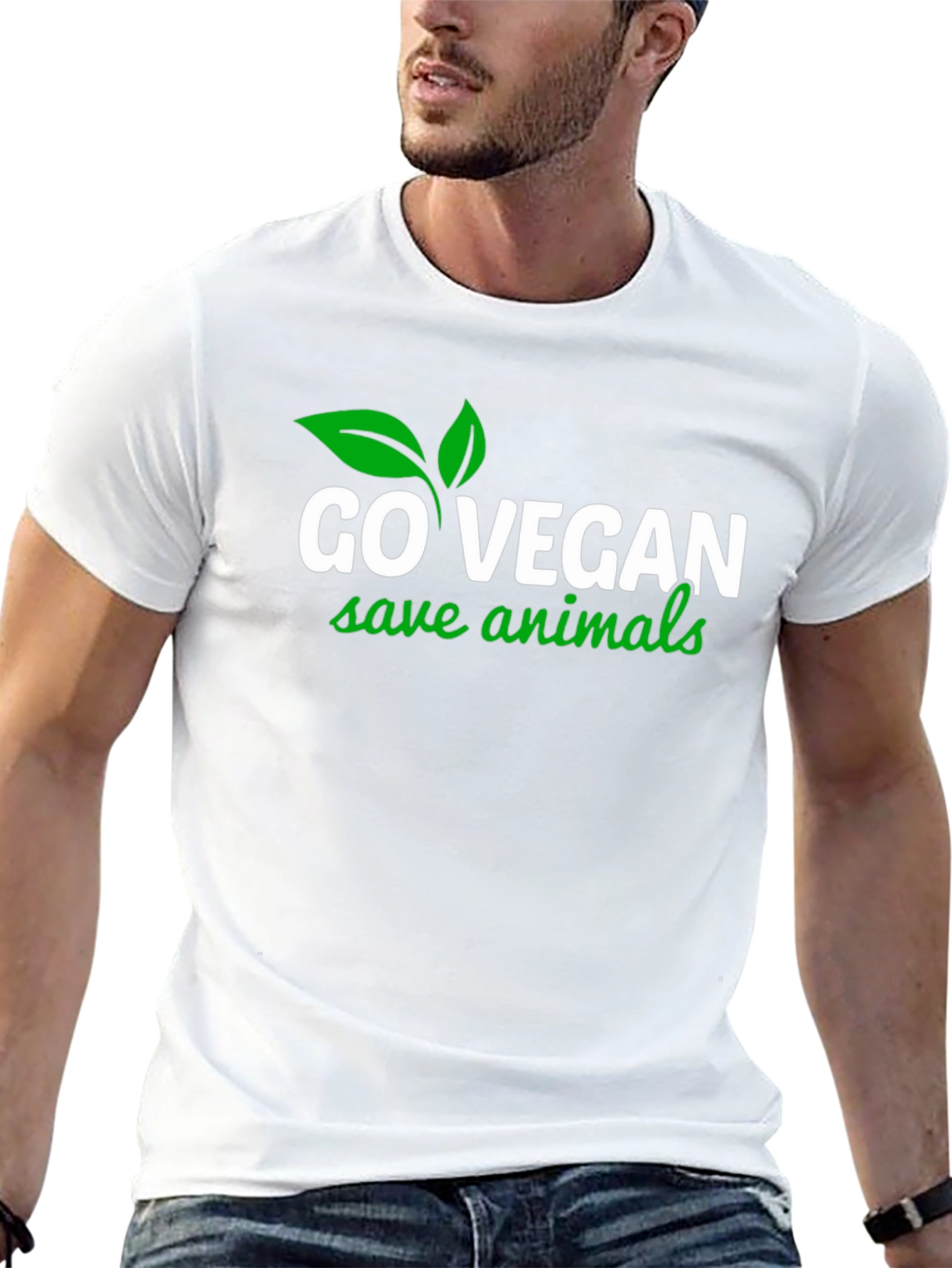 Go Vegan T-Shirt - Save Animals Graphic Tee