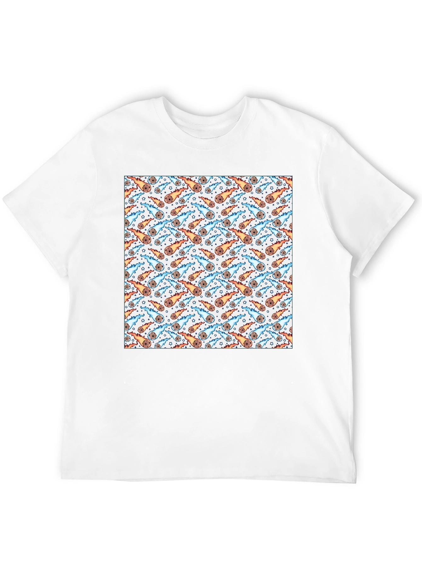 Meteor Shower T-Shirt - Space Pattern Tee