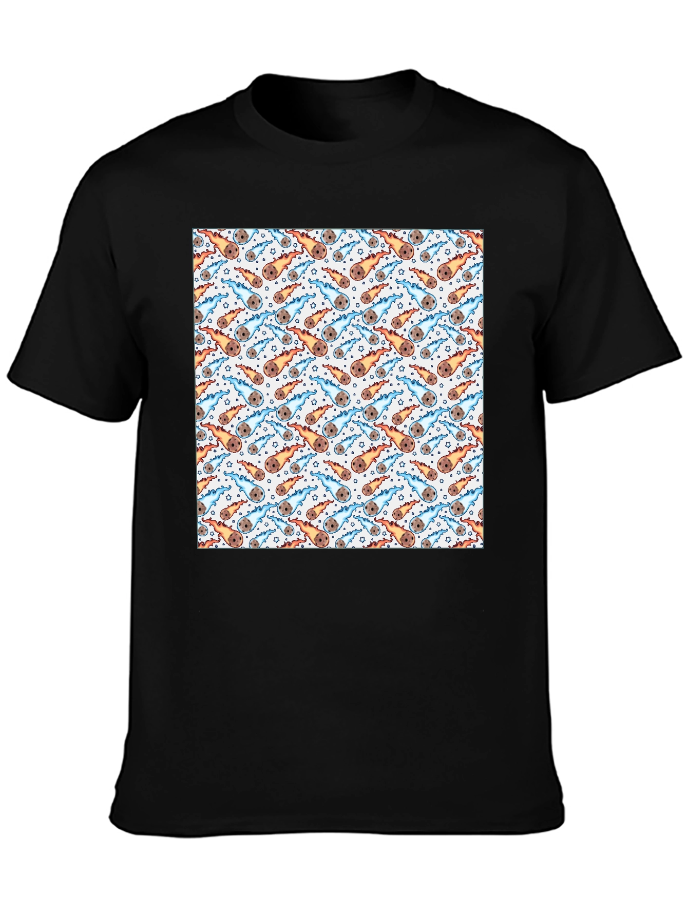 Meteor Shower T-Shirt - Space Pattern Tee