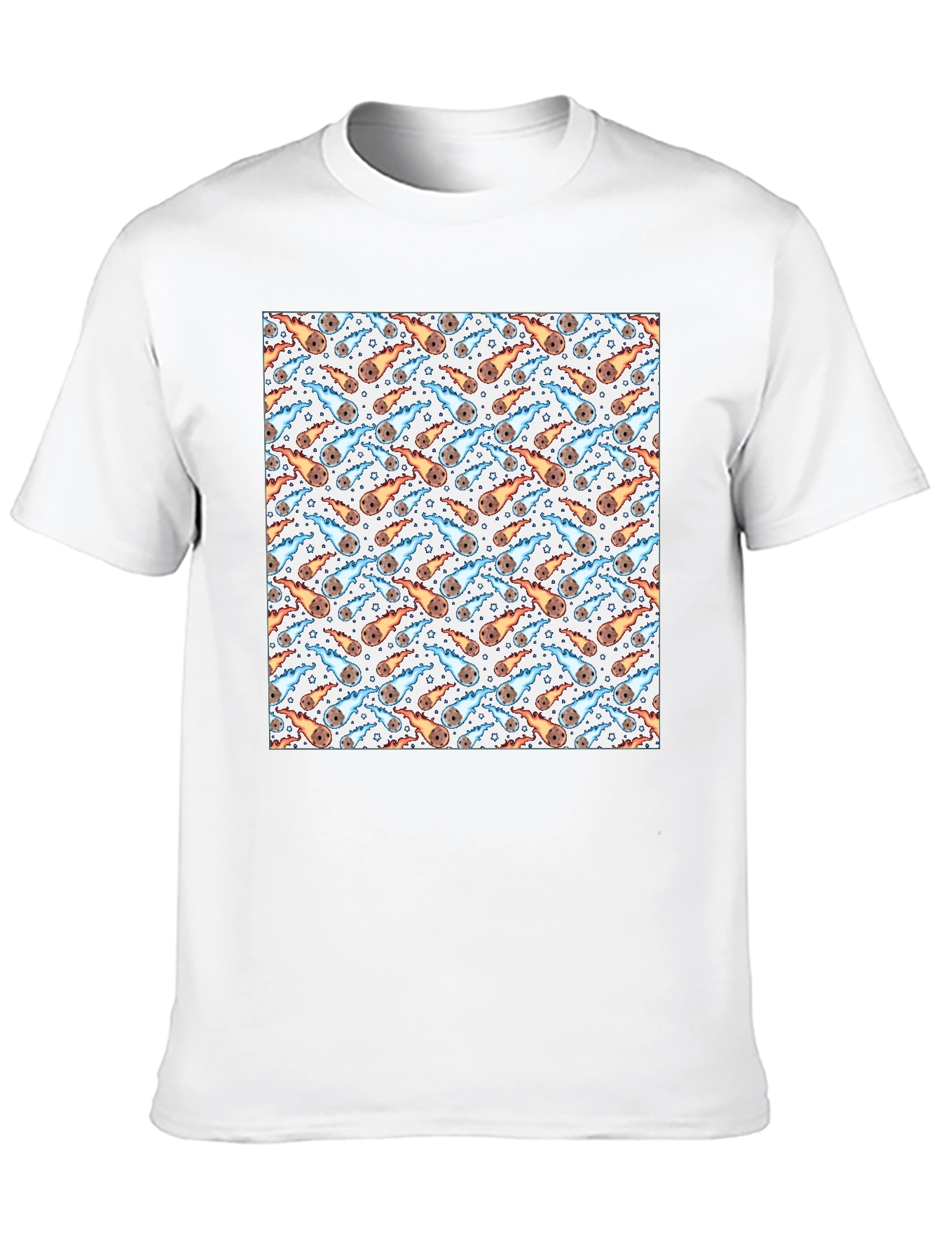 Meteor Shower T-Shirt - Space Pattern Tee