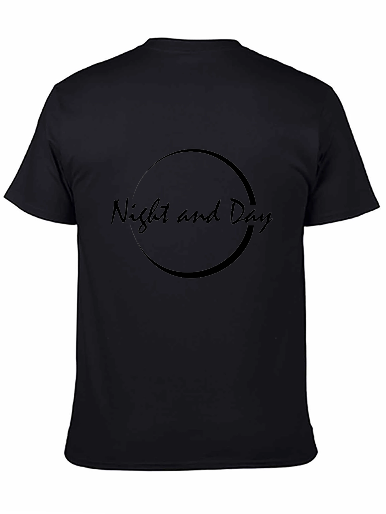 Night and Day Graphic Tee - Stylish Black T-Shirt