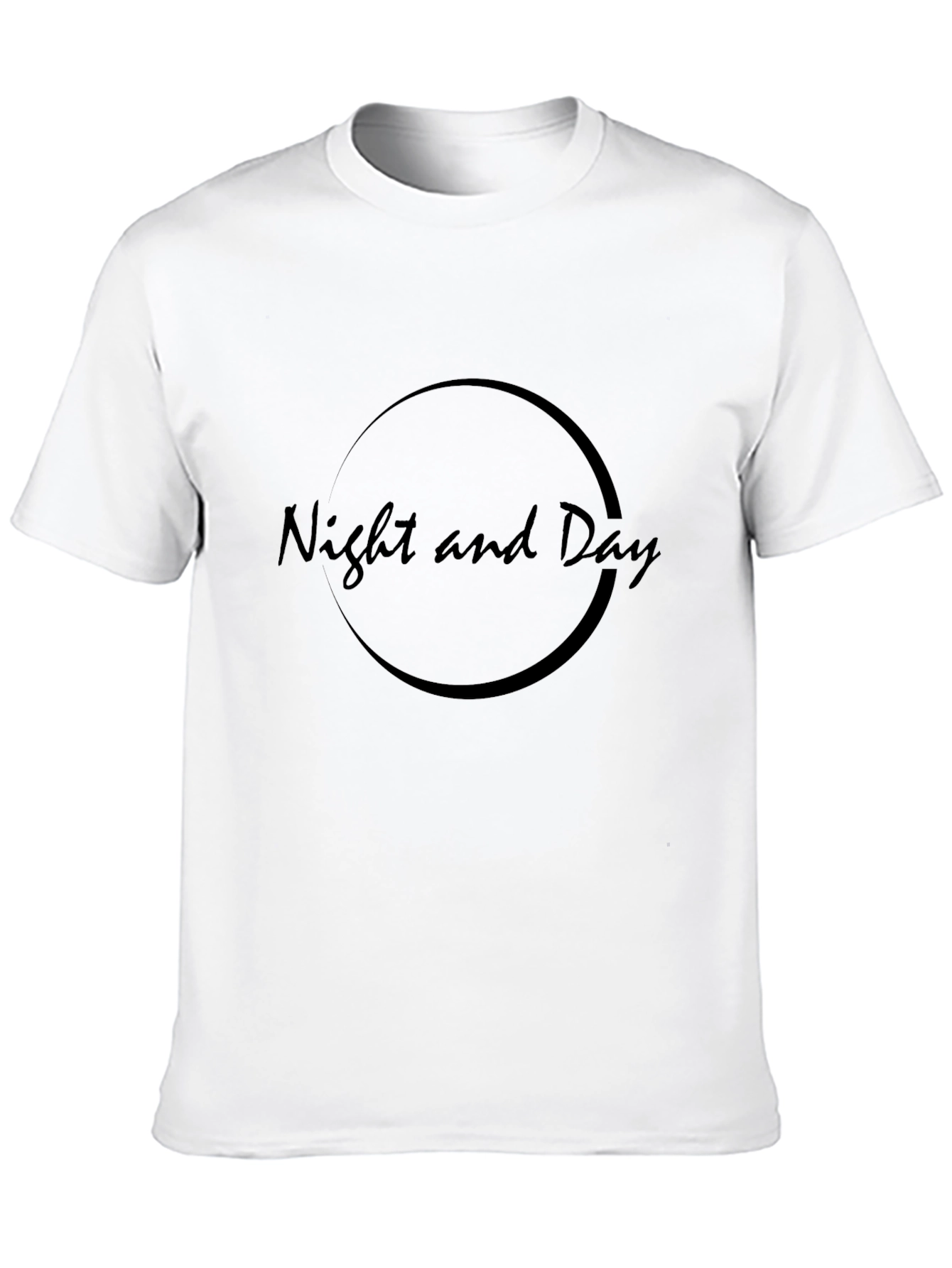 Night and Day Graphic Tee - Stylish Black T-Shirt