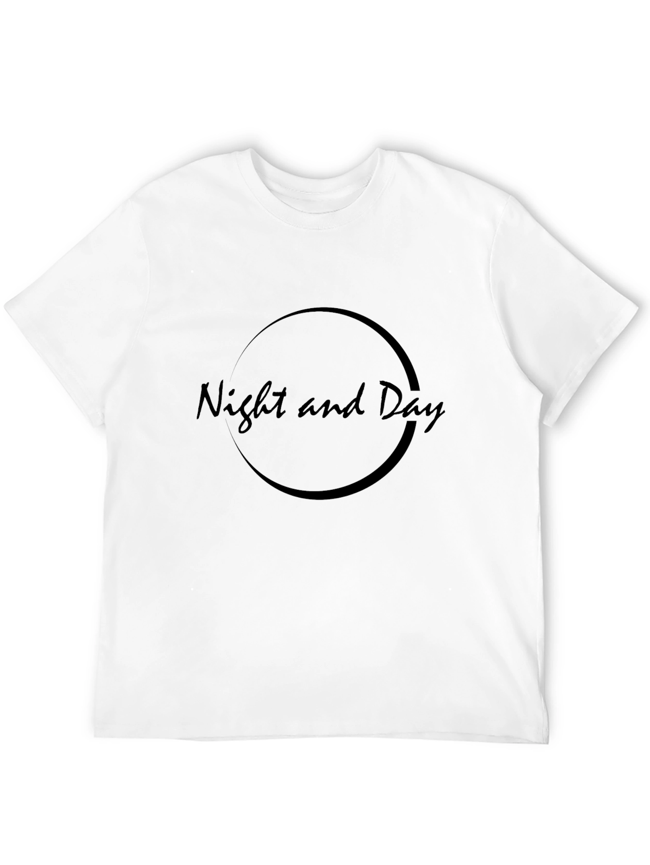 Night and Day Graphic Tee - Stylish Black T-Shirt