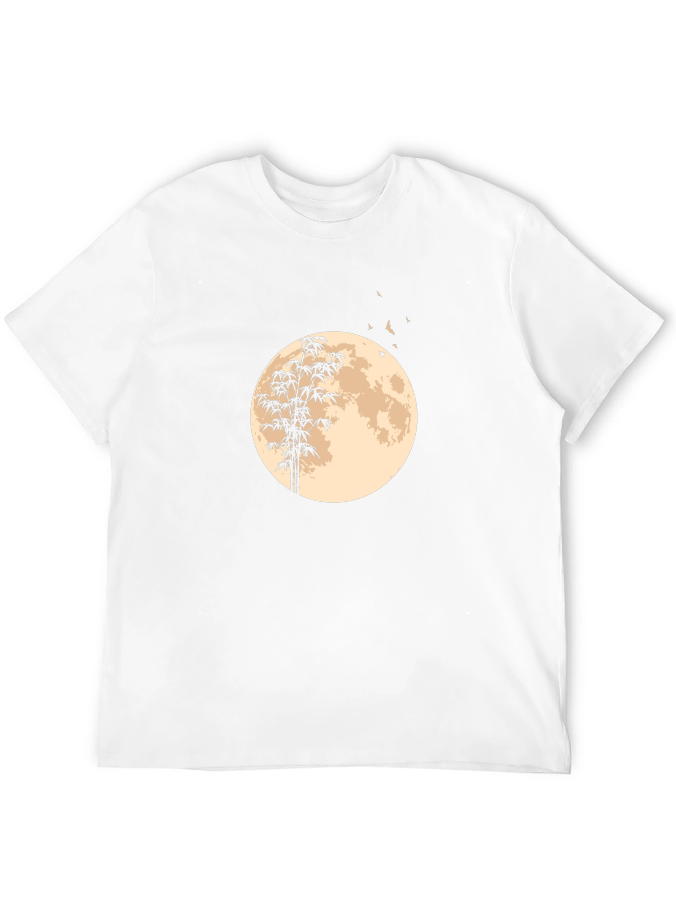 Moon Bamboo Graphic Tee - Black