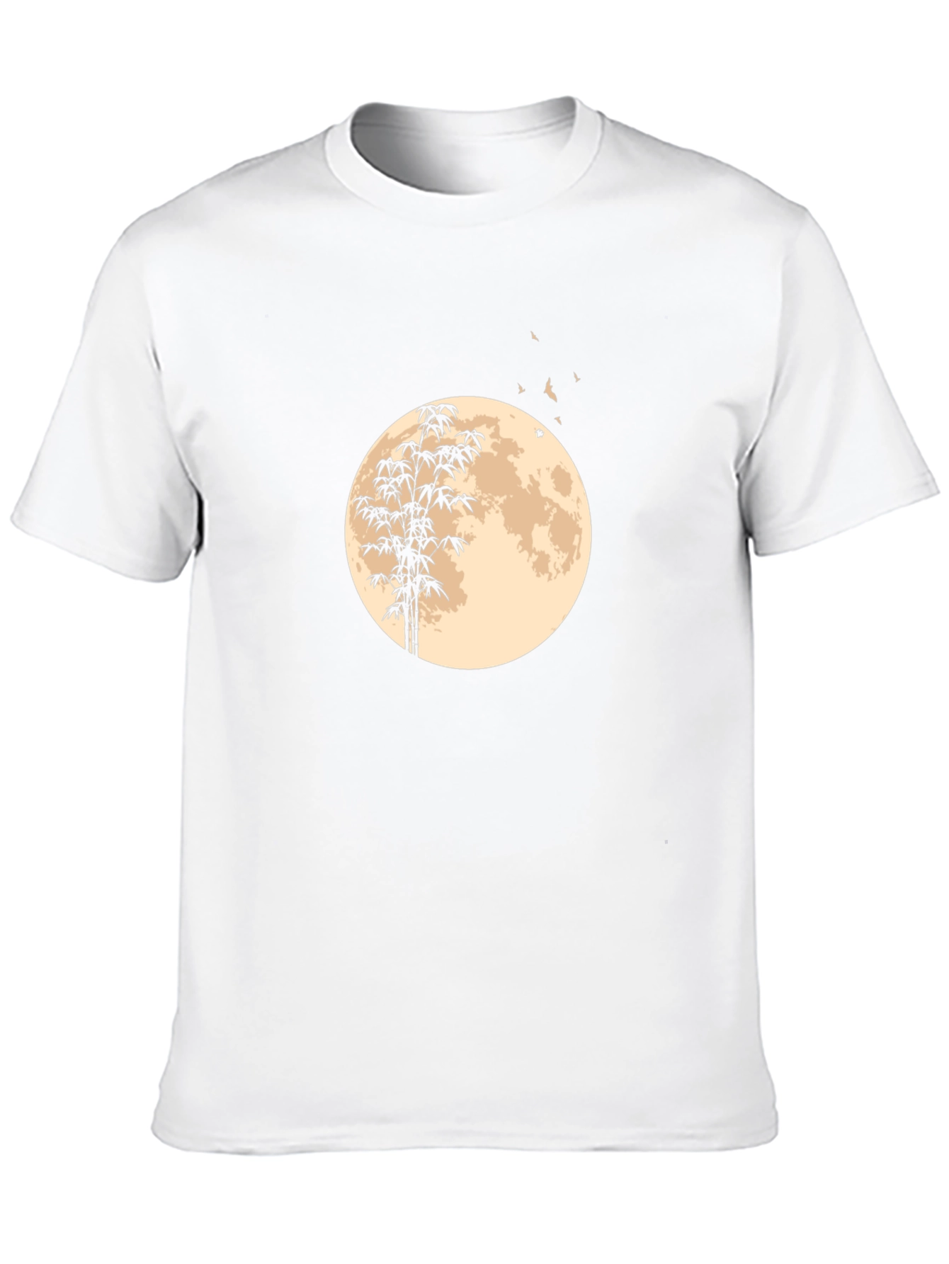 Moon Bamboo Graphic Tee - Black