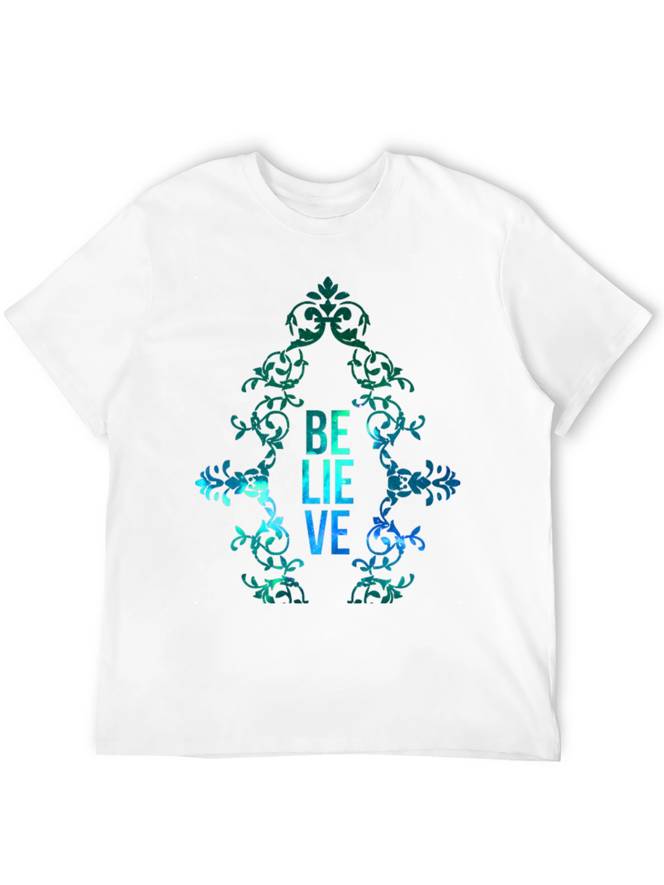 Believe Graphic Print Mens T-Shirt