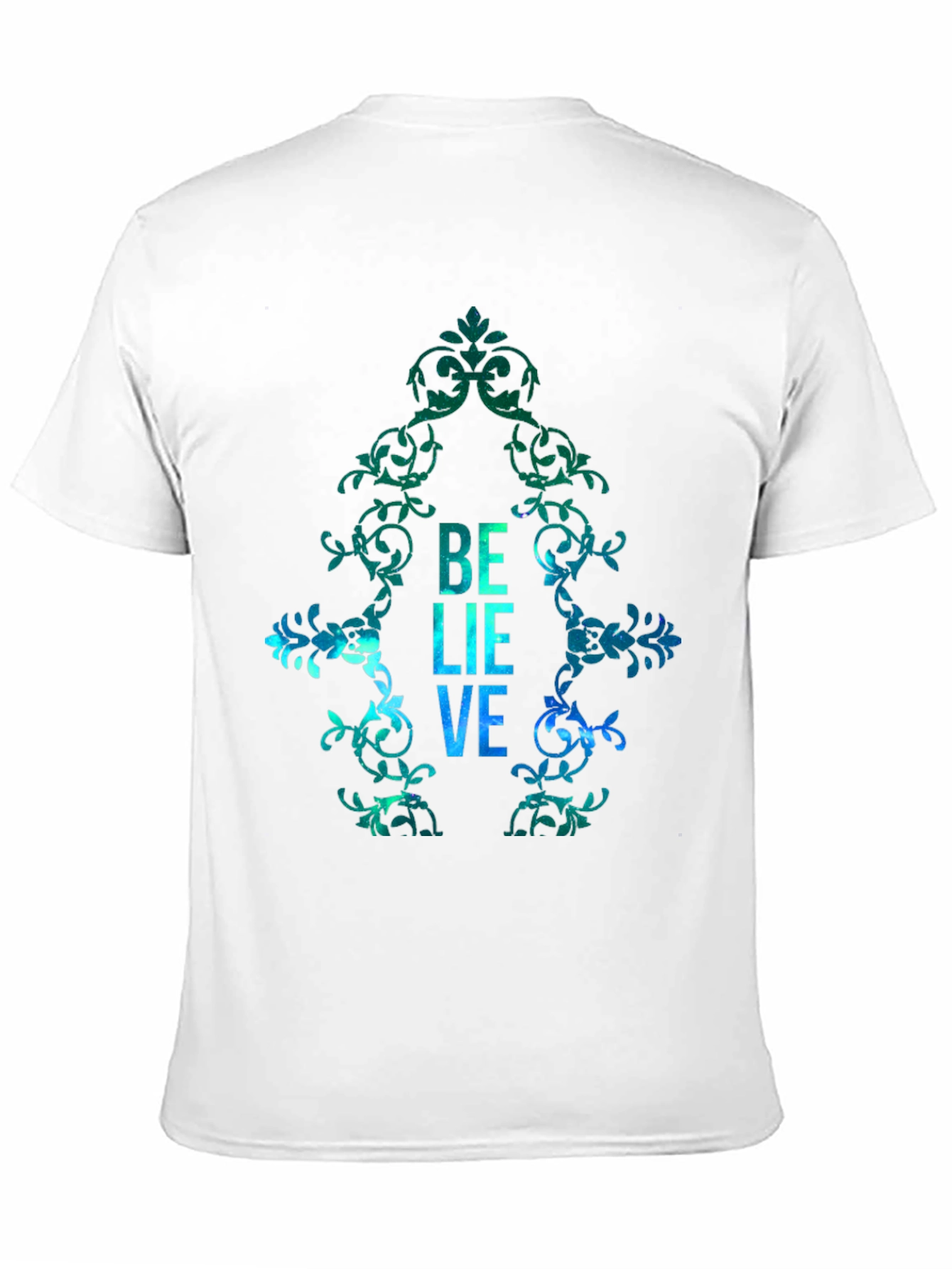 Believe Graphic Print Mens T-Shirt
