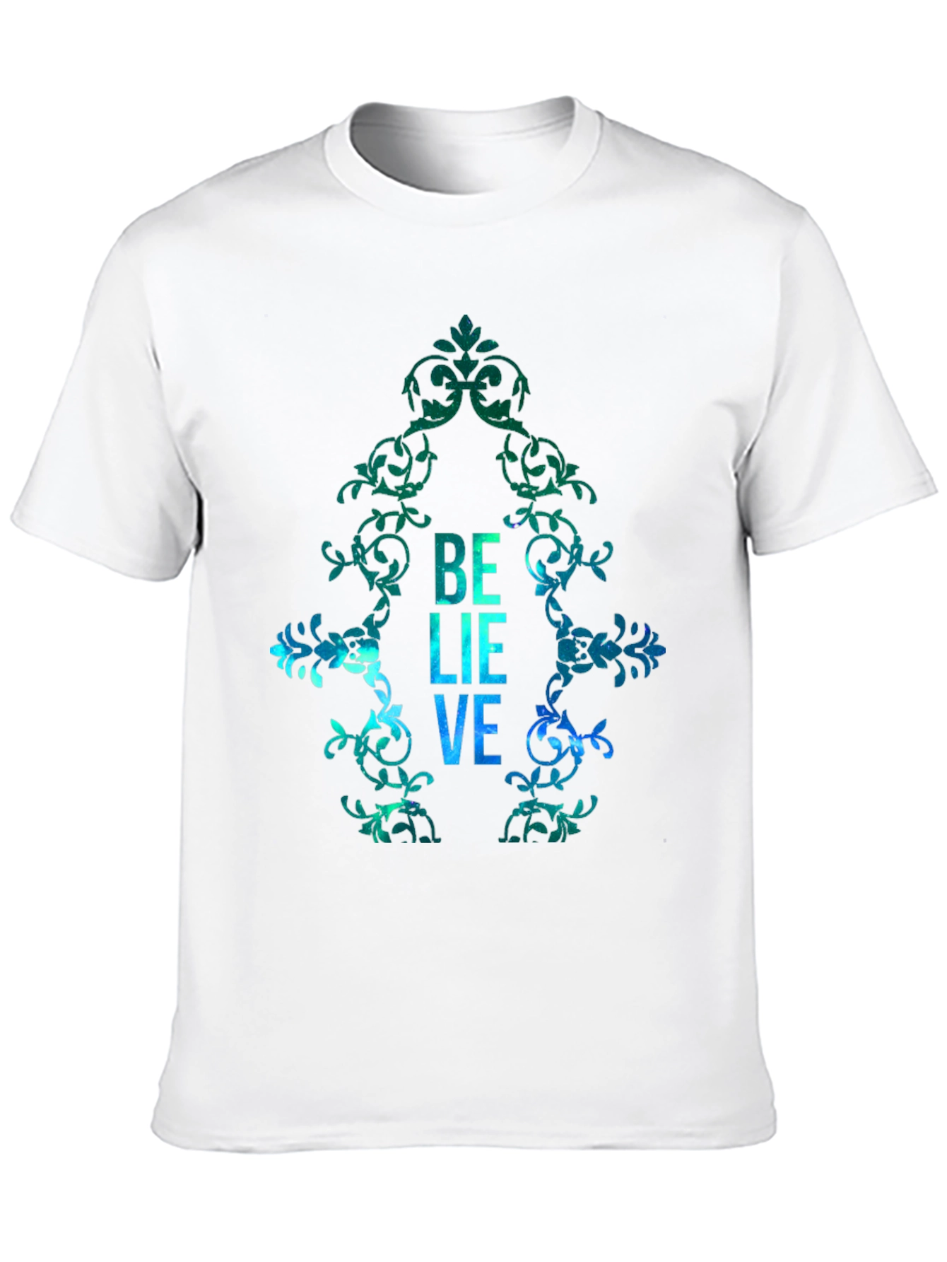 Believe Graphic Print Mens T-Shirt